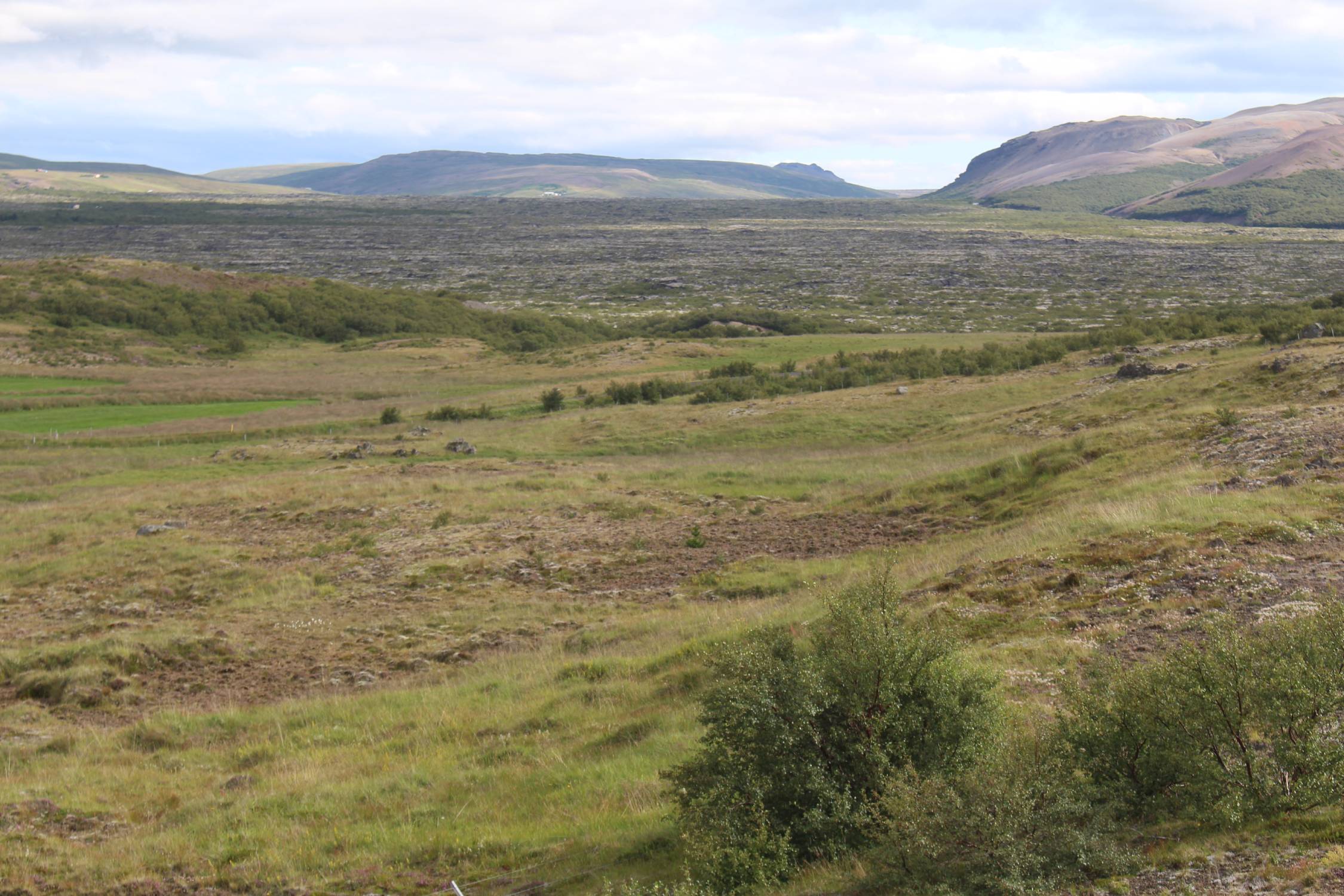 Islande, Húsafell, paysage