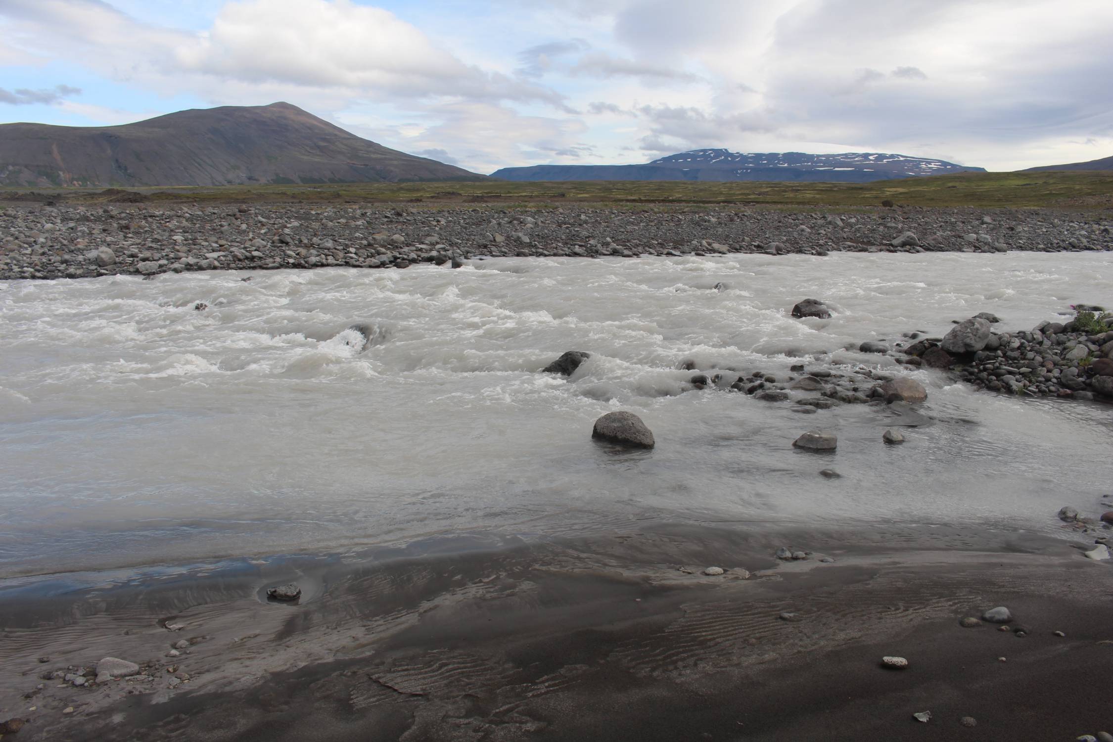 Islande, paysage glacier Eiriksjökull