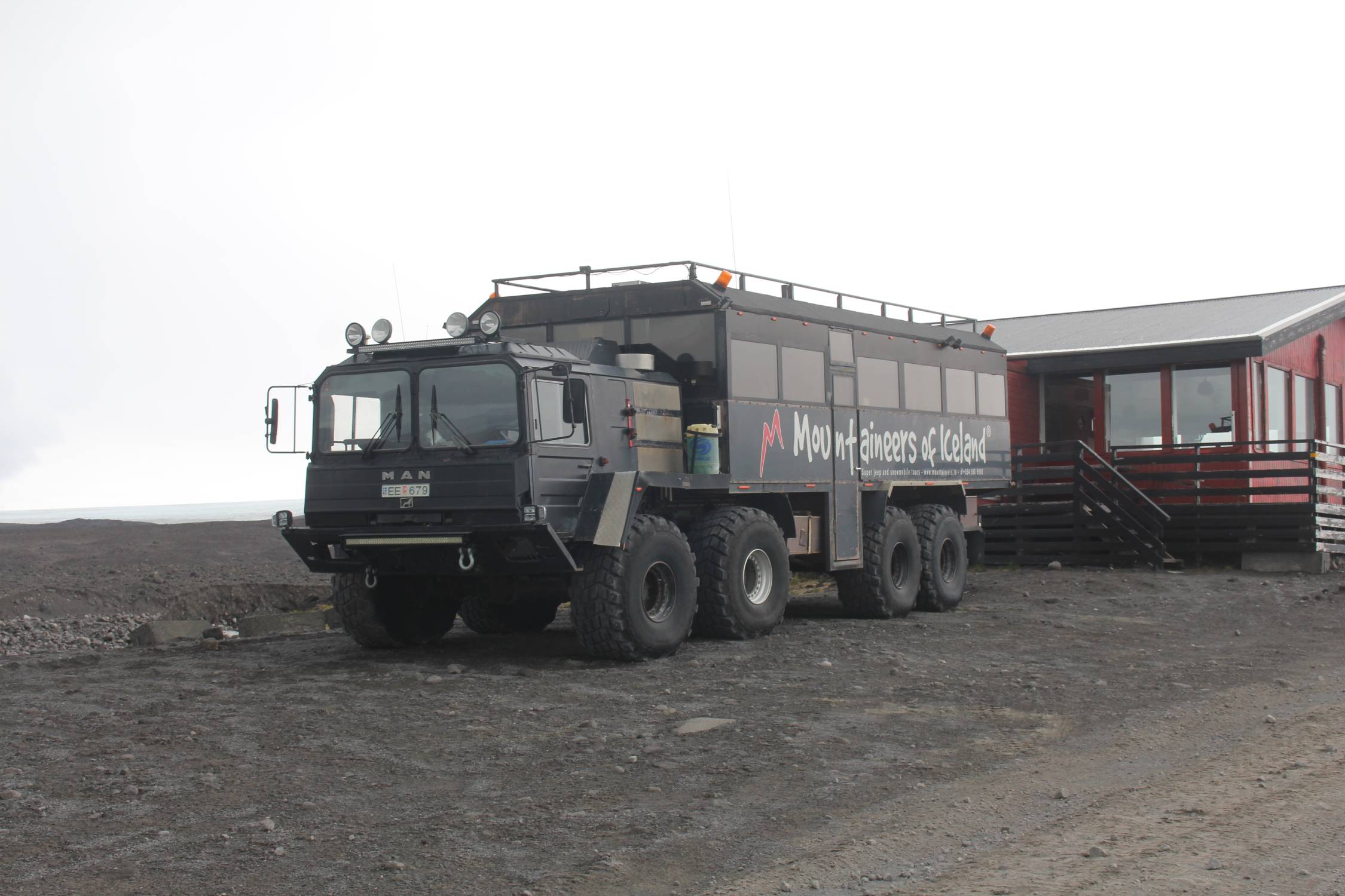 Islande, Langjökull, camion