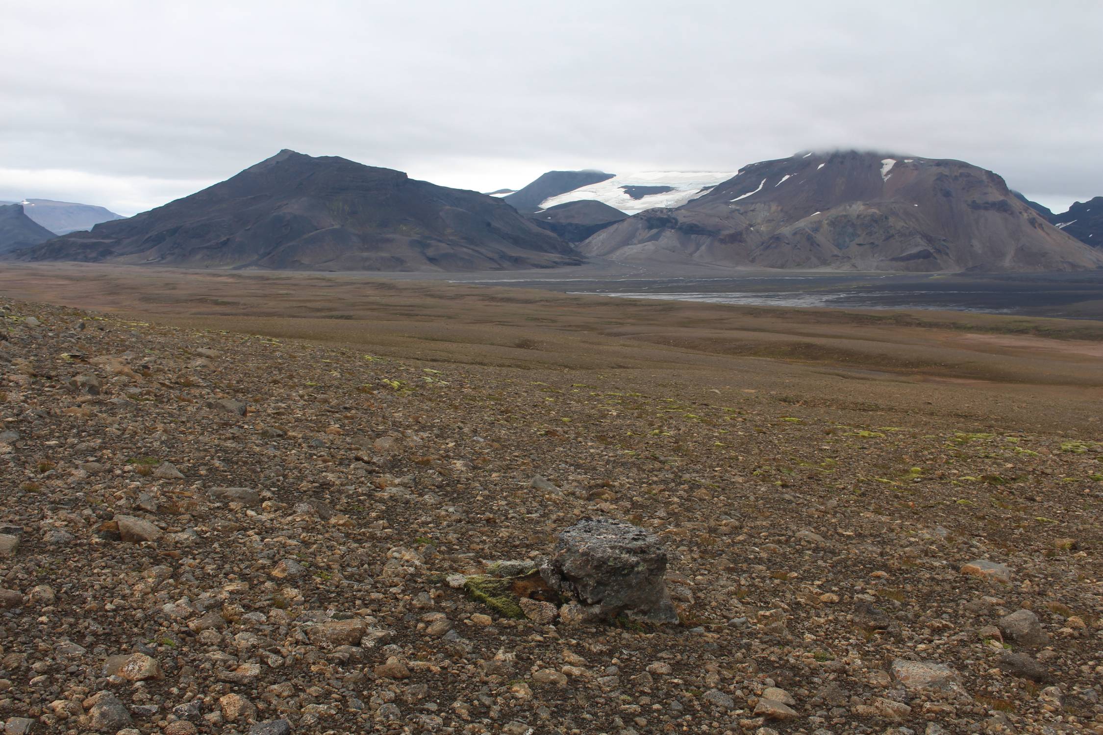 Islande, glacier Langjökull, paysage