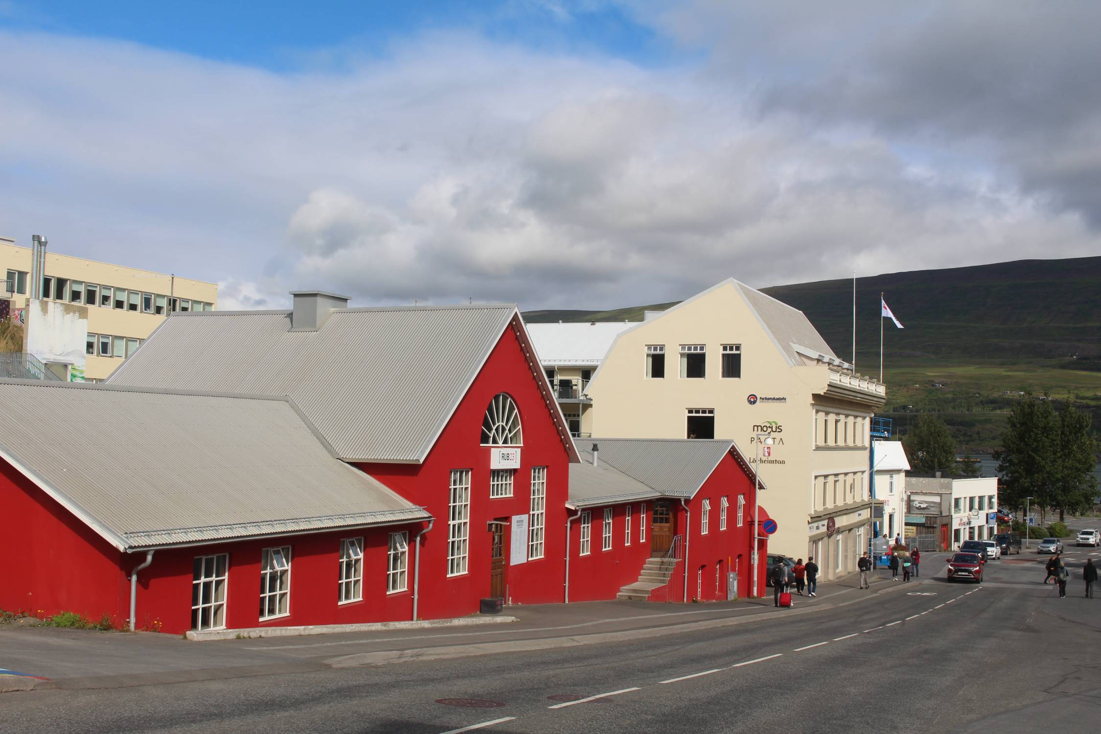 Islande, Akureyri, bâtiment coloré