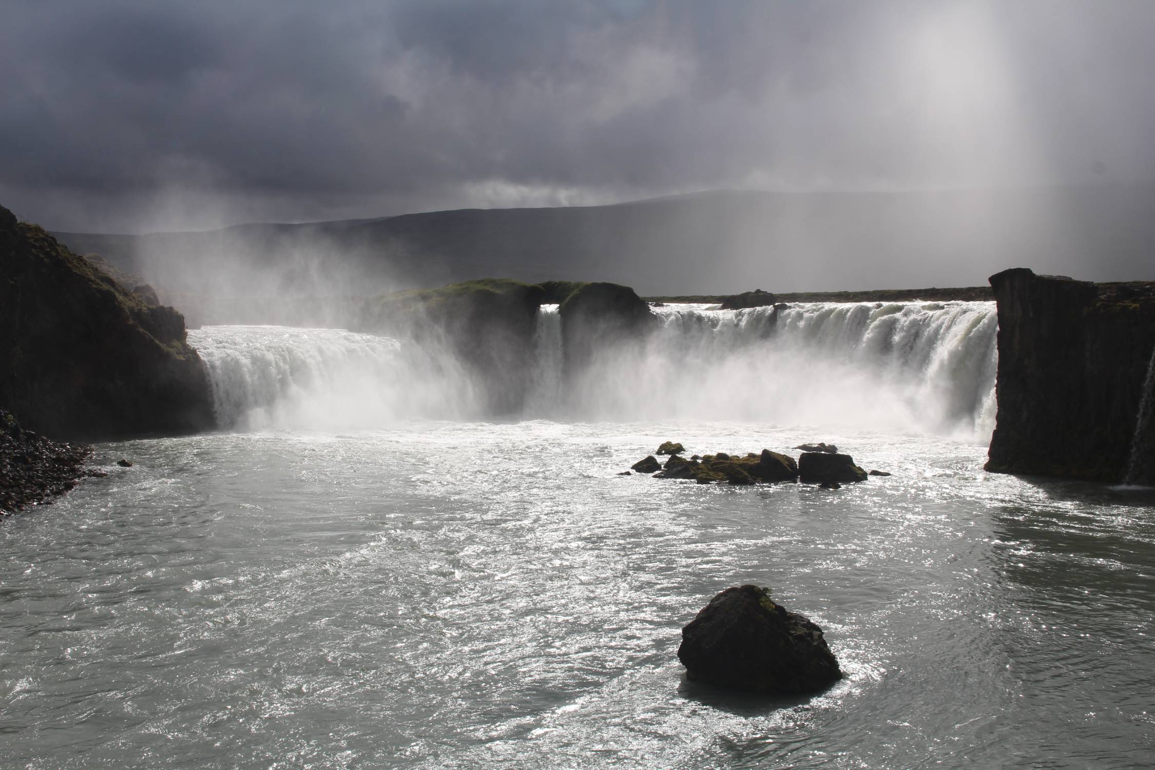 Islande, Godafoss, panorama