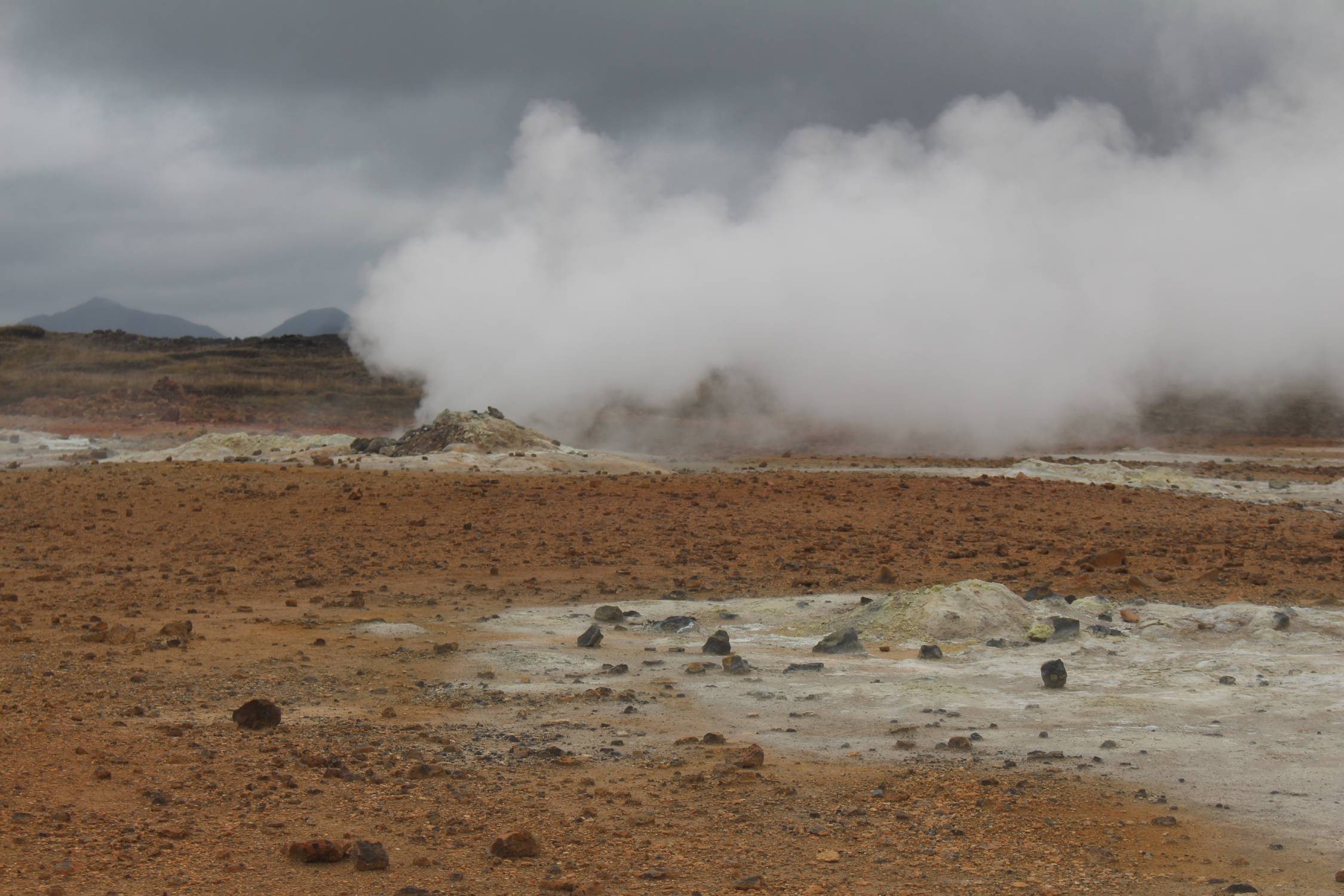 Islande, Hverir, géothermie, fumerolles