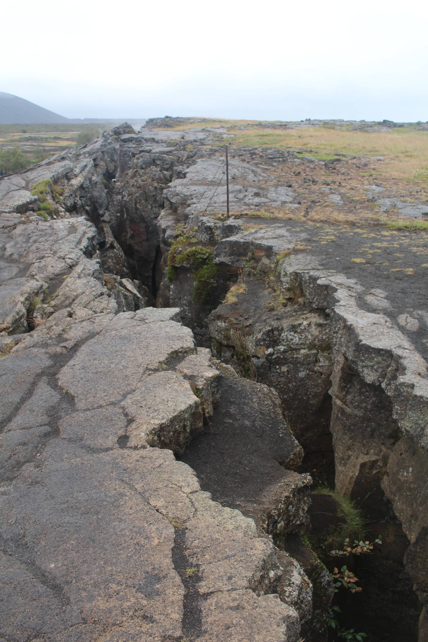 Islande, Grjotagja, faille tectonique