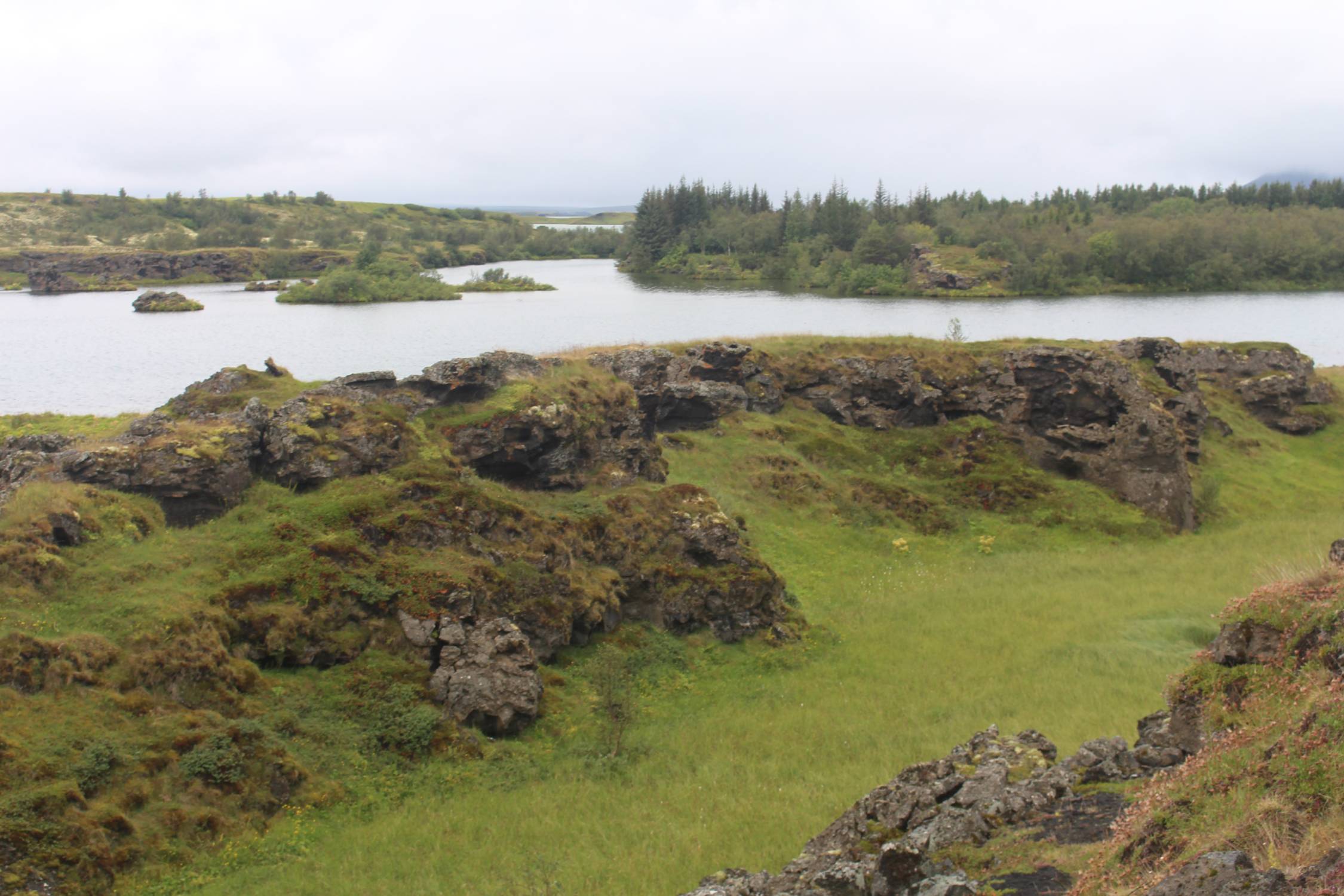 Islande, Myvatn, Hofdi, paysage