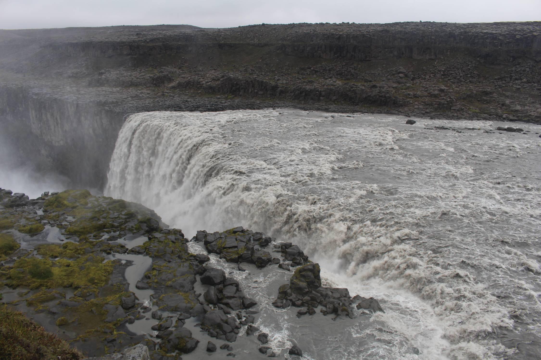 Islande, chutes de Dettifoss, panorama