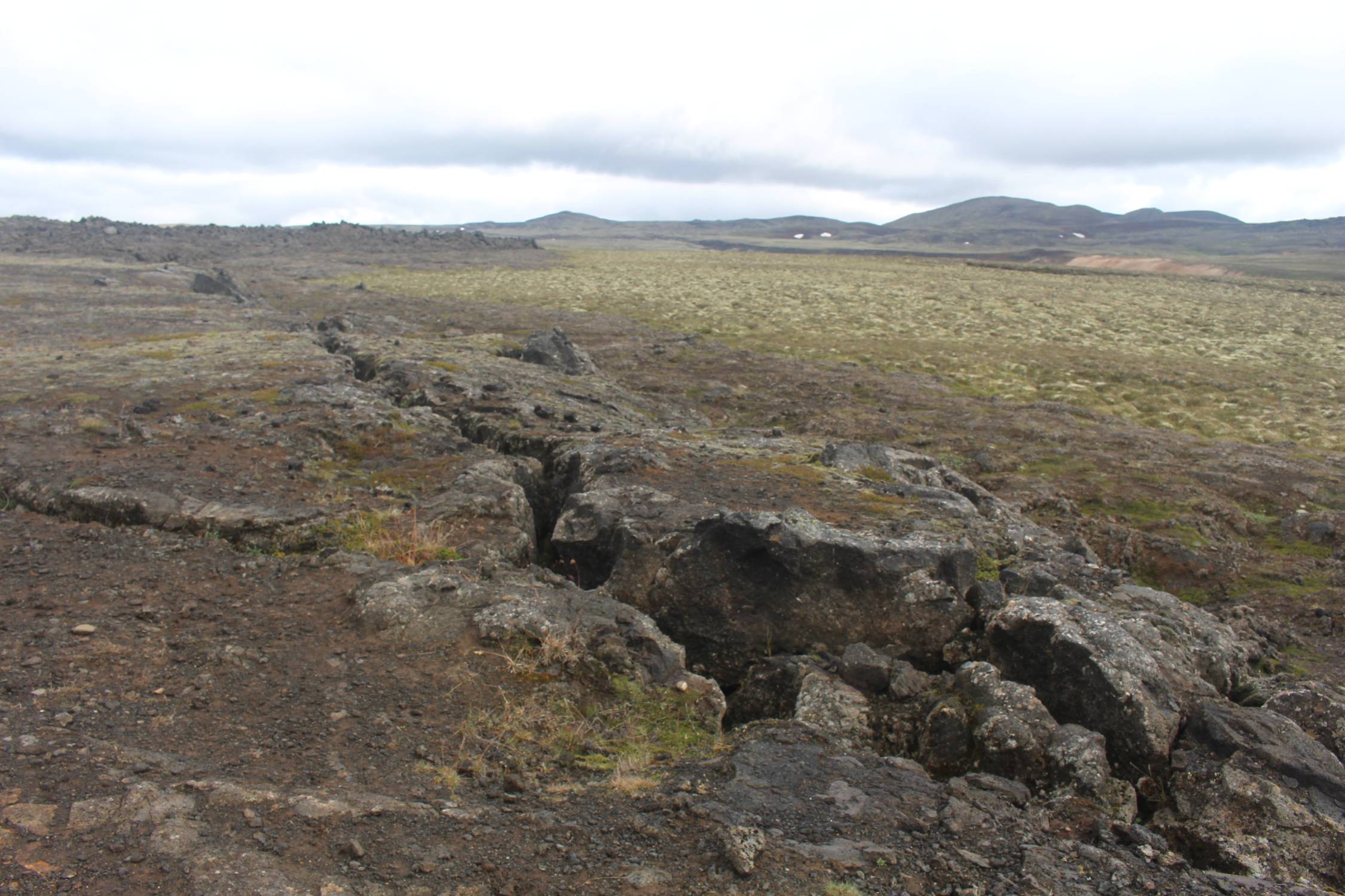 Islande, Leirhnjukur, faille