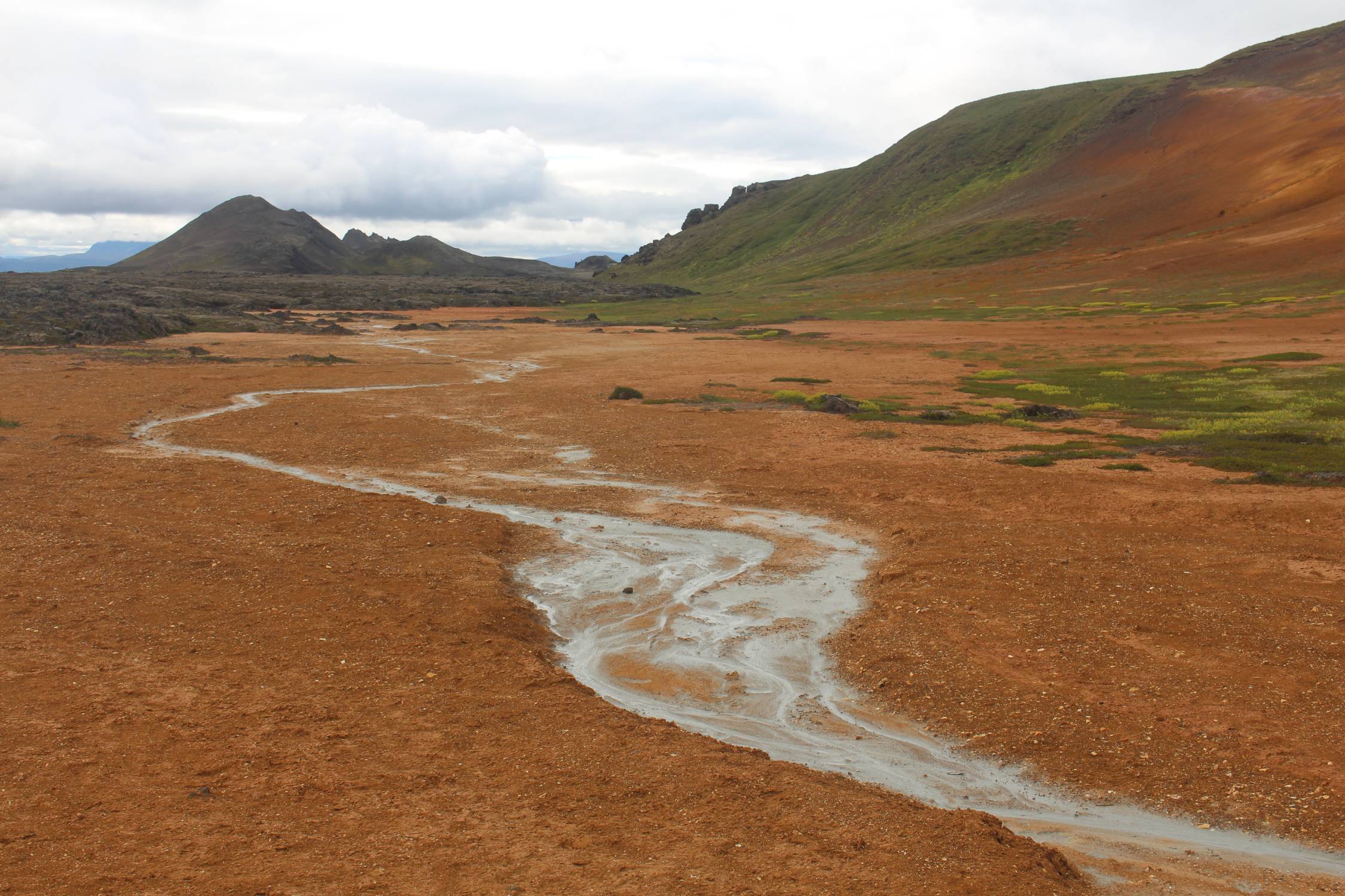 Islande, Leirhnjukur, ruisseau