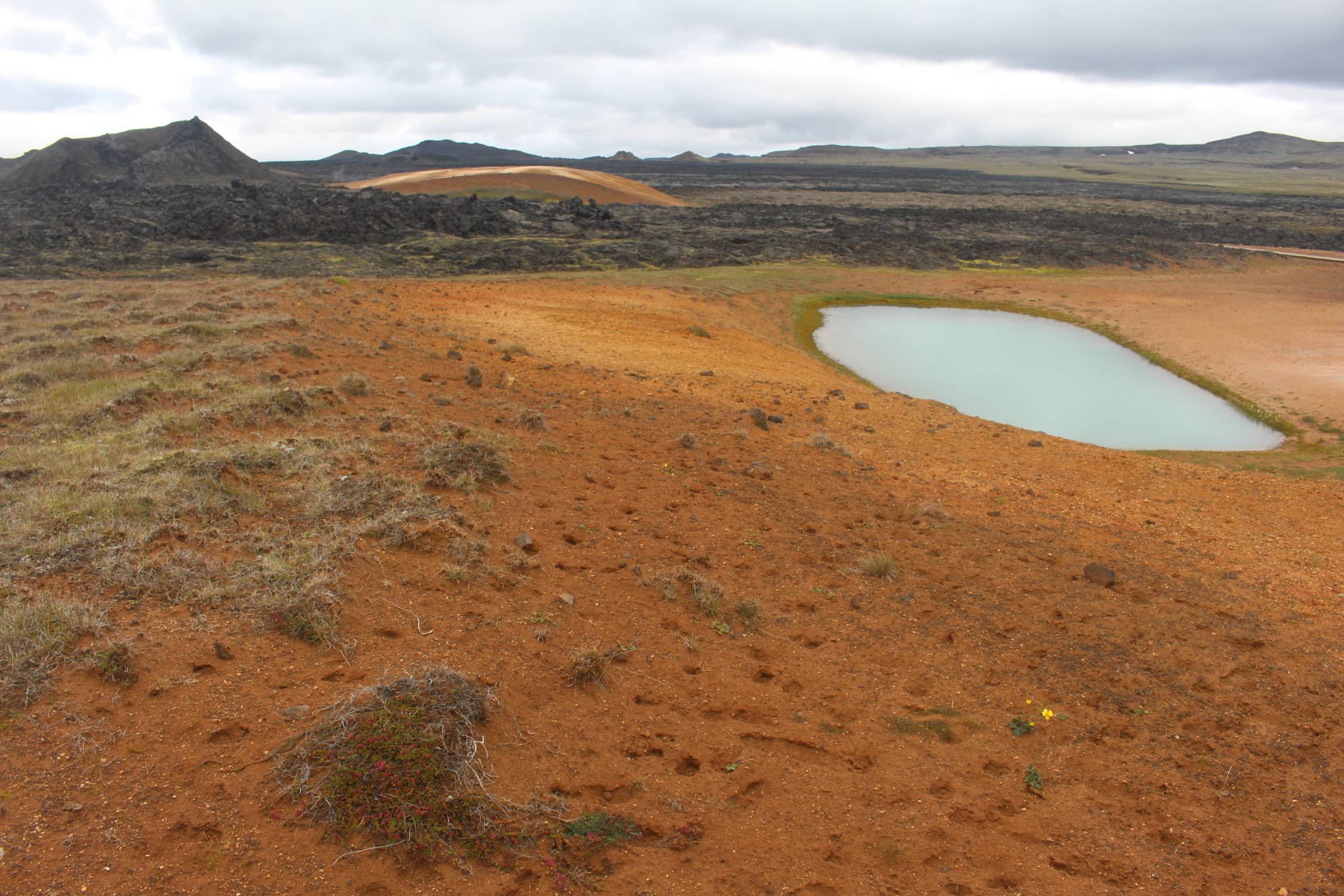 Islande, Leirhnjukur, eau colorée