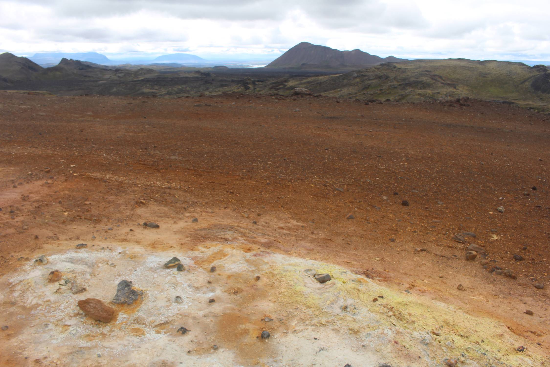 Islande, Leirhnjukur, paysage, couleurs