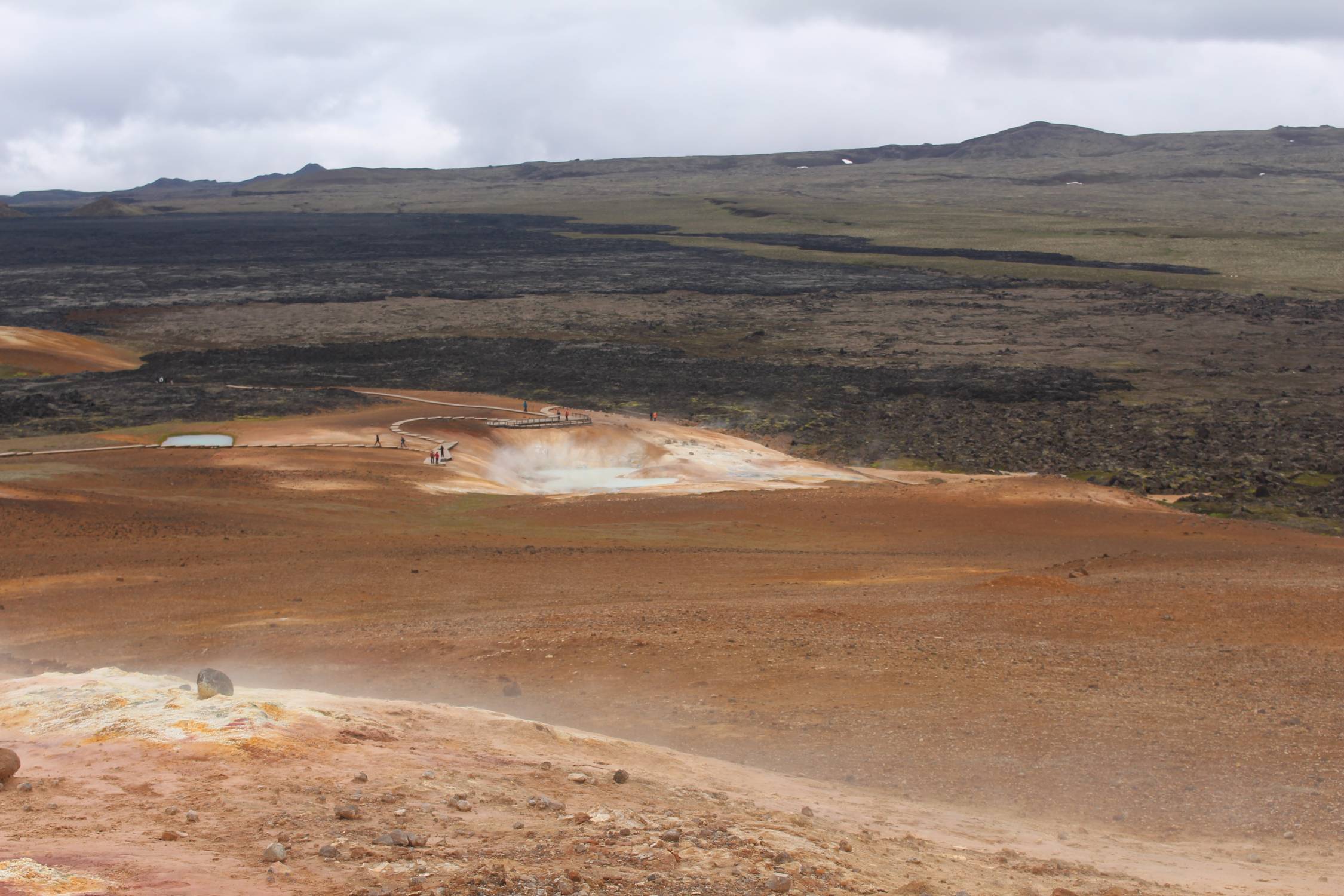 Islande, Leirhnjukur, panorama