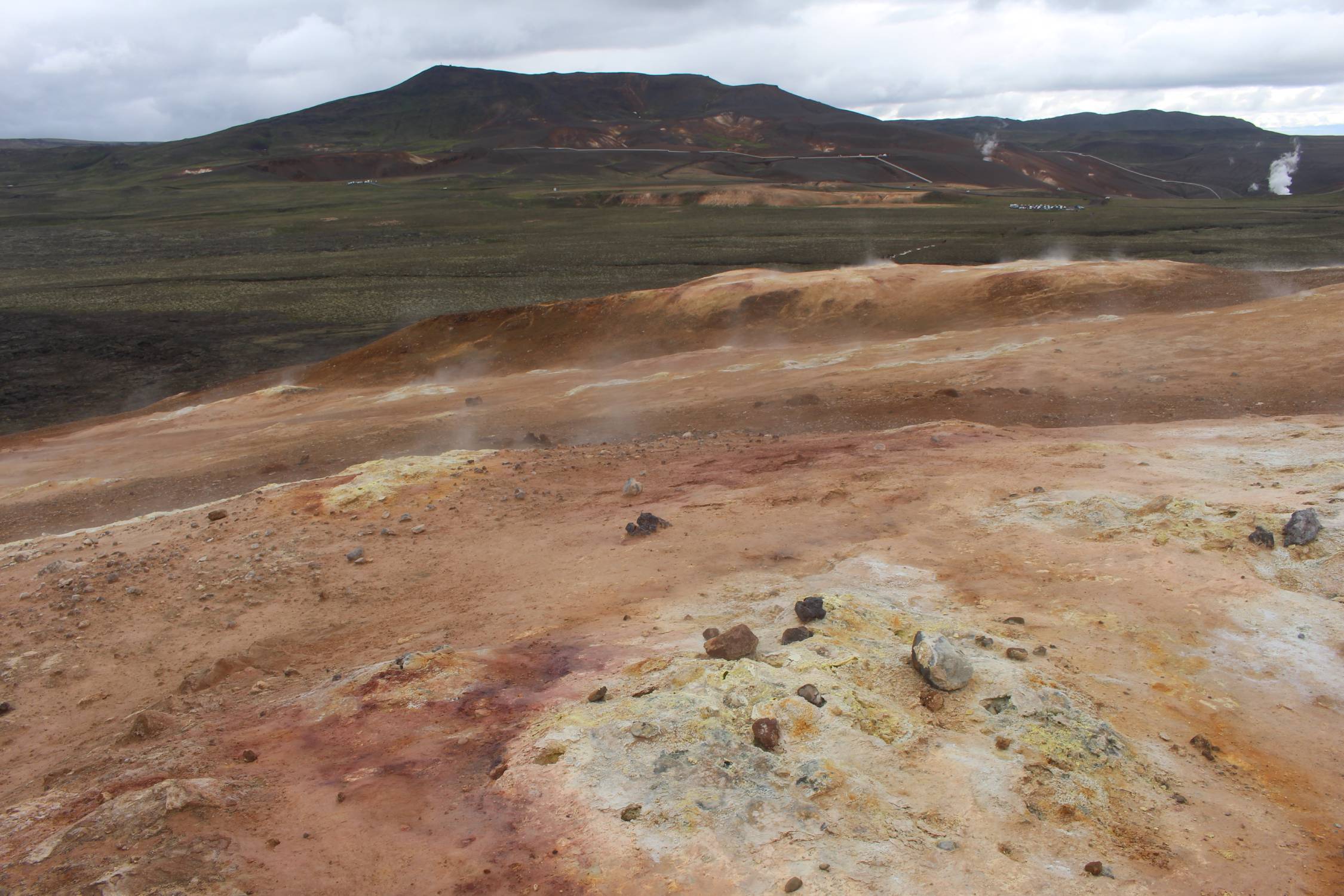 Islande, Leirhnjukur, volcan, paysage