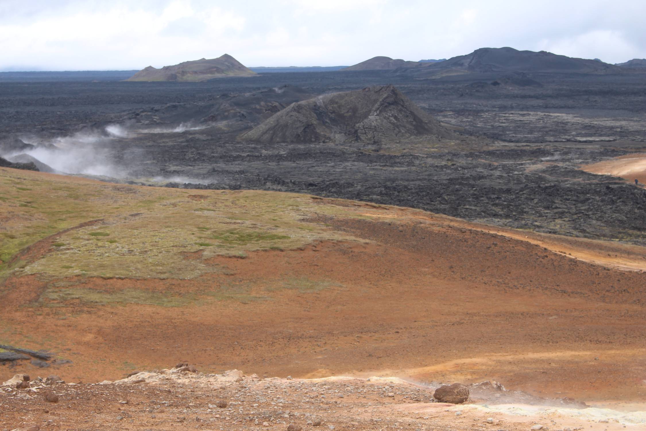 Islande, Leirhnjukur, paysage, lave