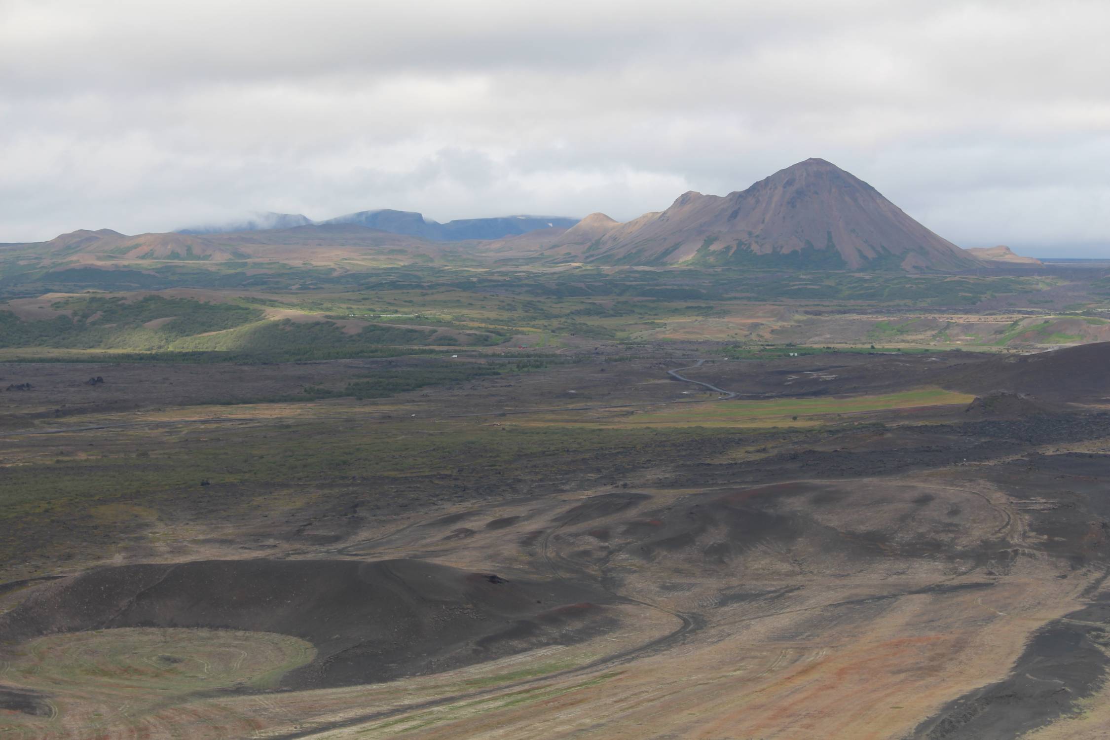 Islande, Hverfjall, volcan, paysage