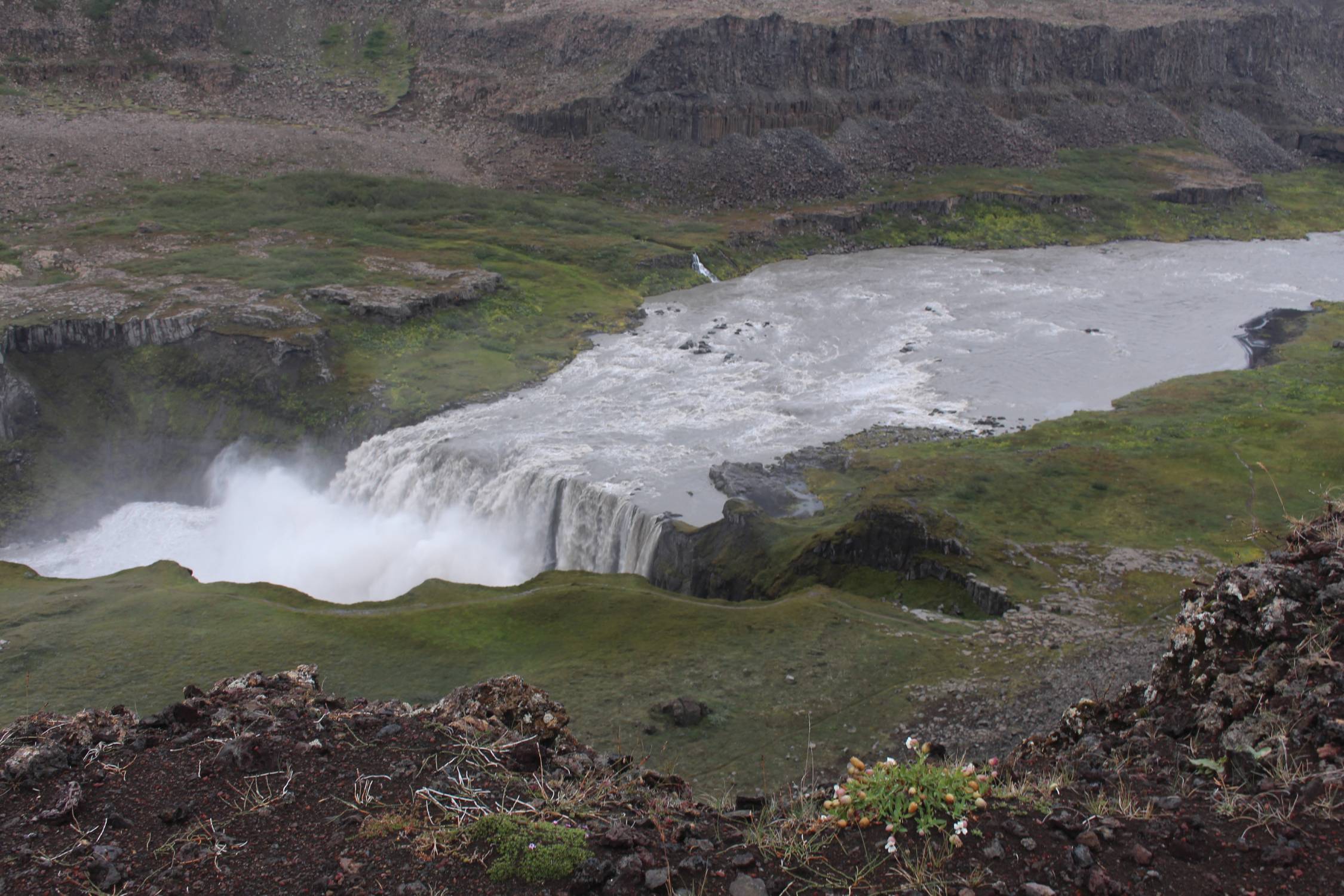 Islande, chutes de Hafragilsfoss