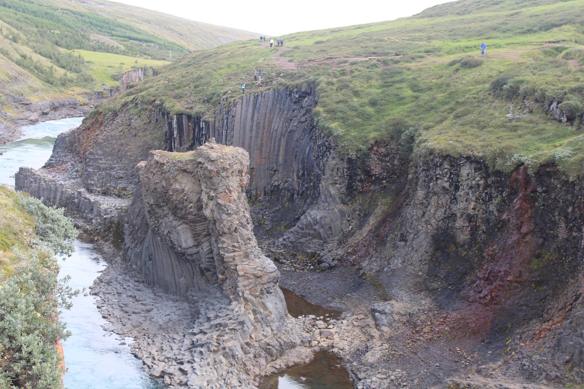 Islande, Studlagil, paysage, basalte