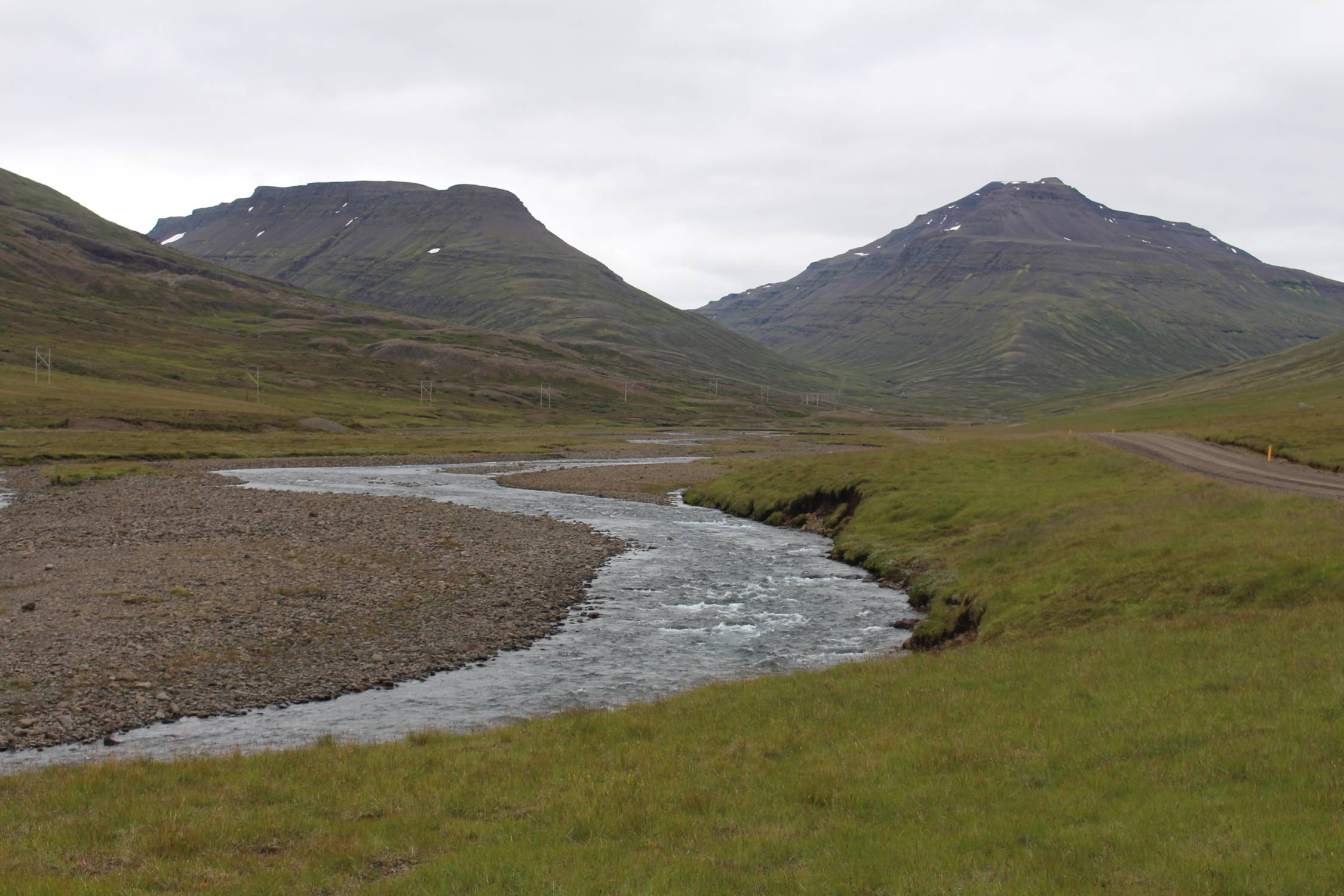 Islande, Mjoafjardarvegur, rivière