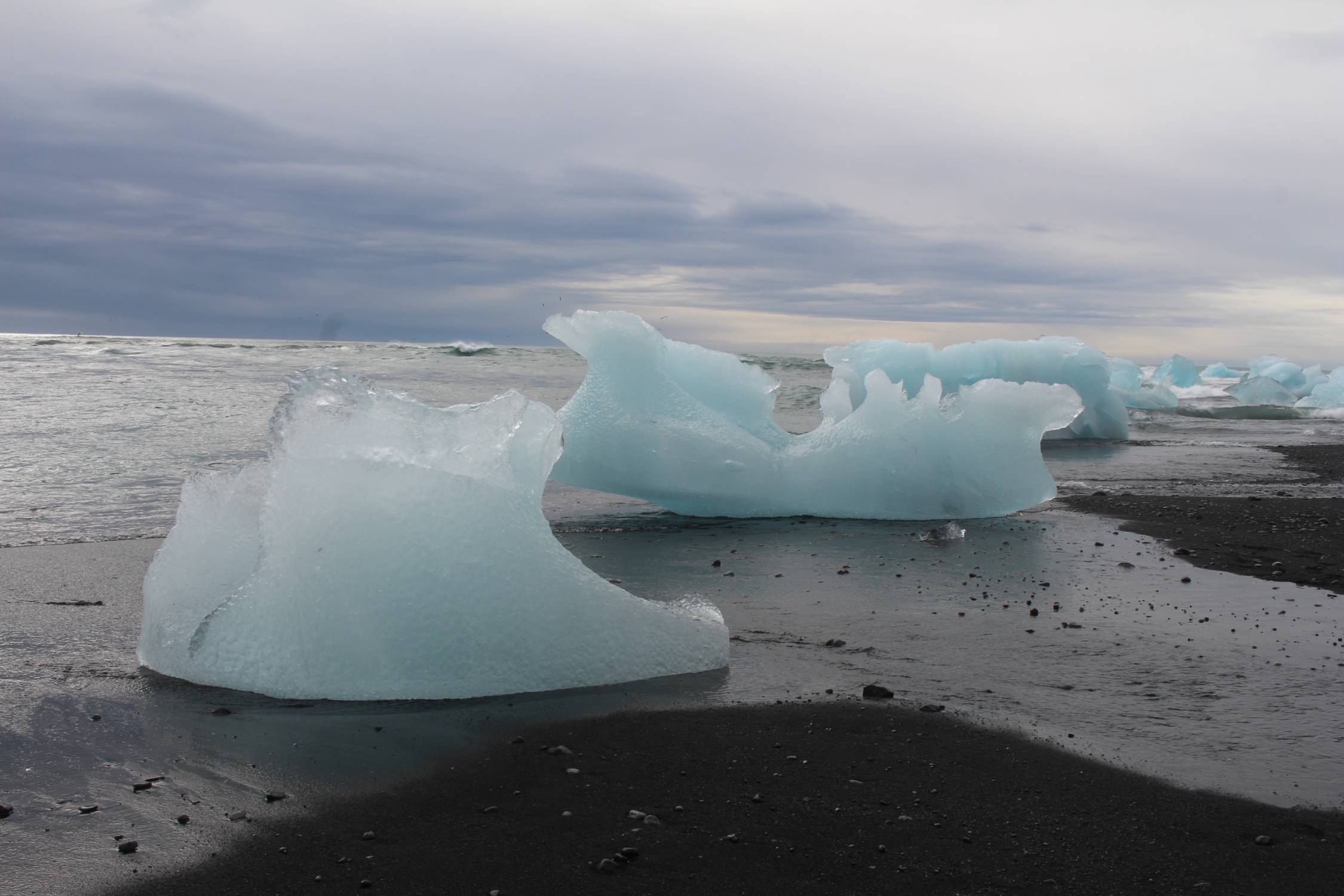 Islande, Jökulsárlón, plage, glace