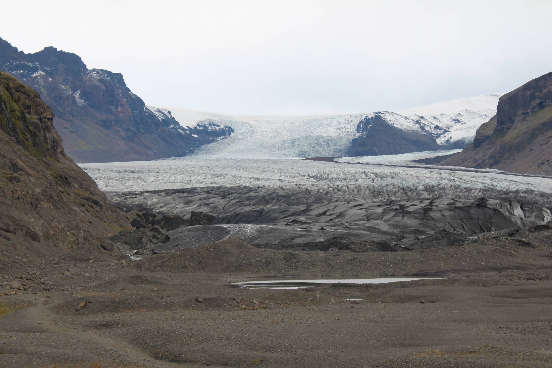 Islande, glacier Skaftafellsjökull, paysage