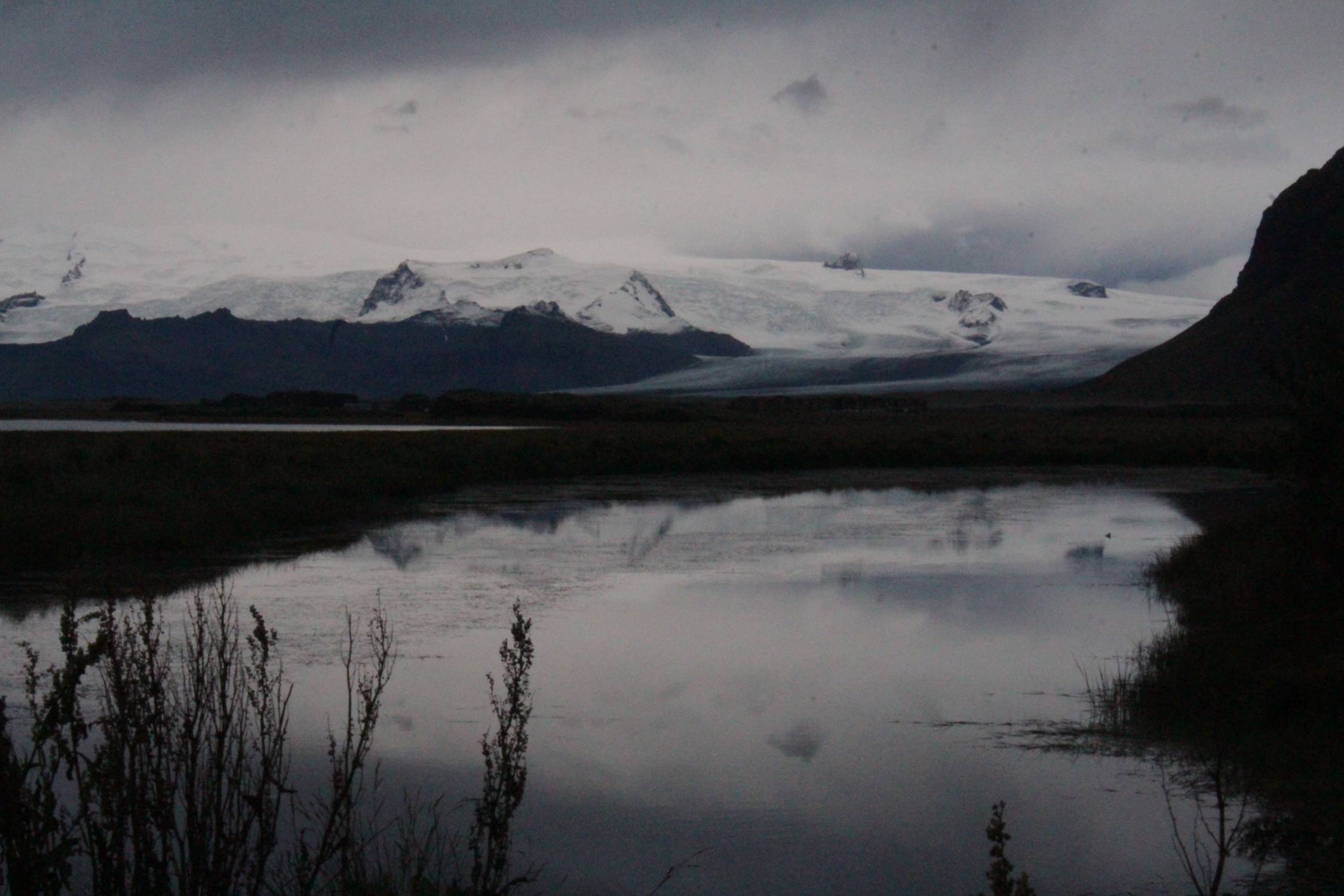 Islande, Vatnajökull, paysage nuit