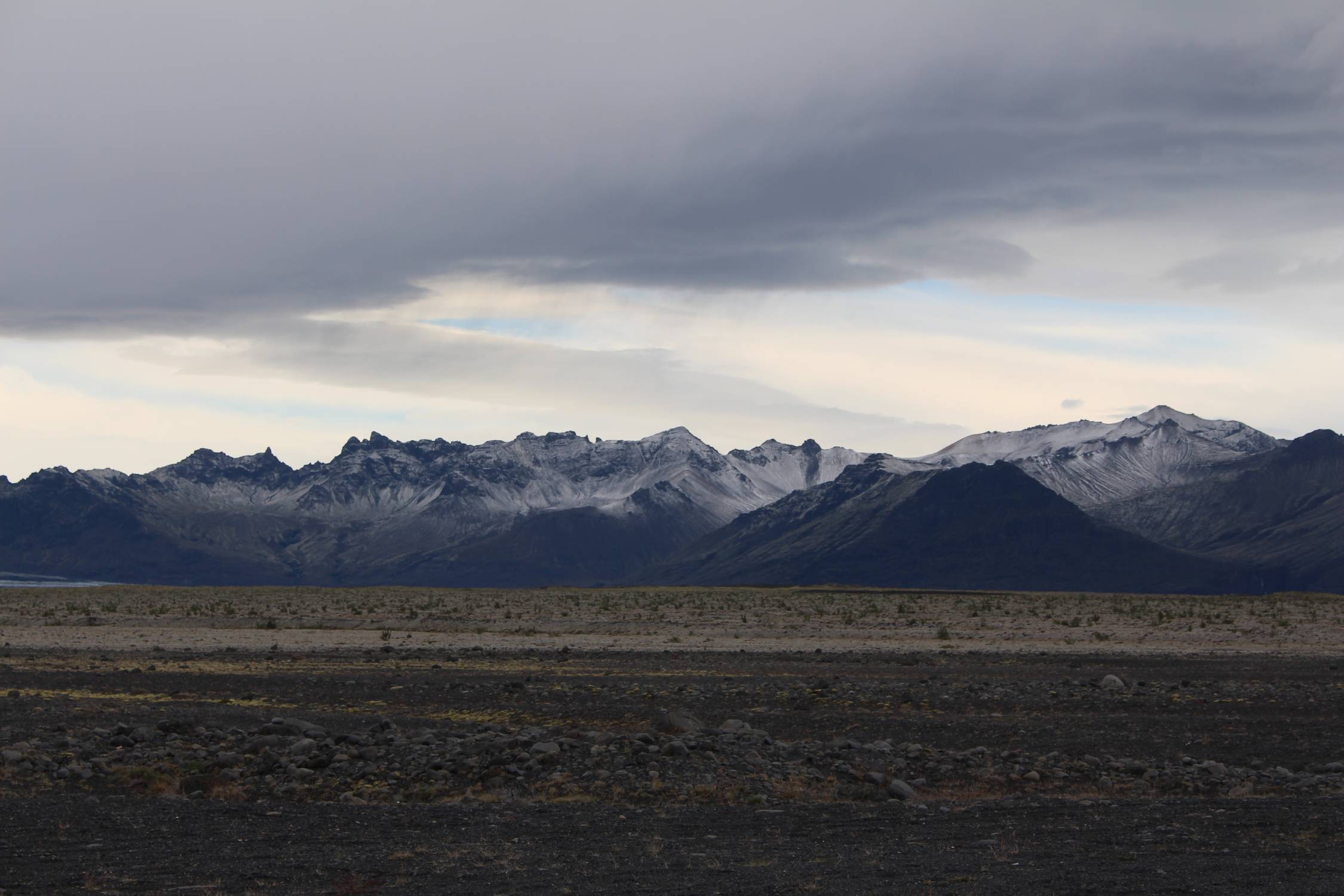 Islande, glacier Skeidararjökull, paysage