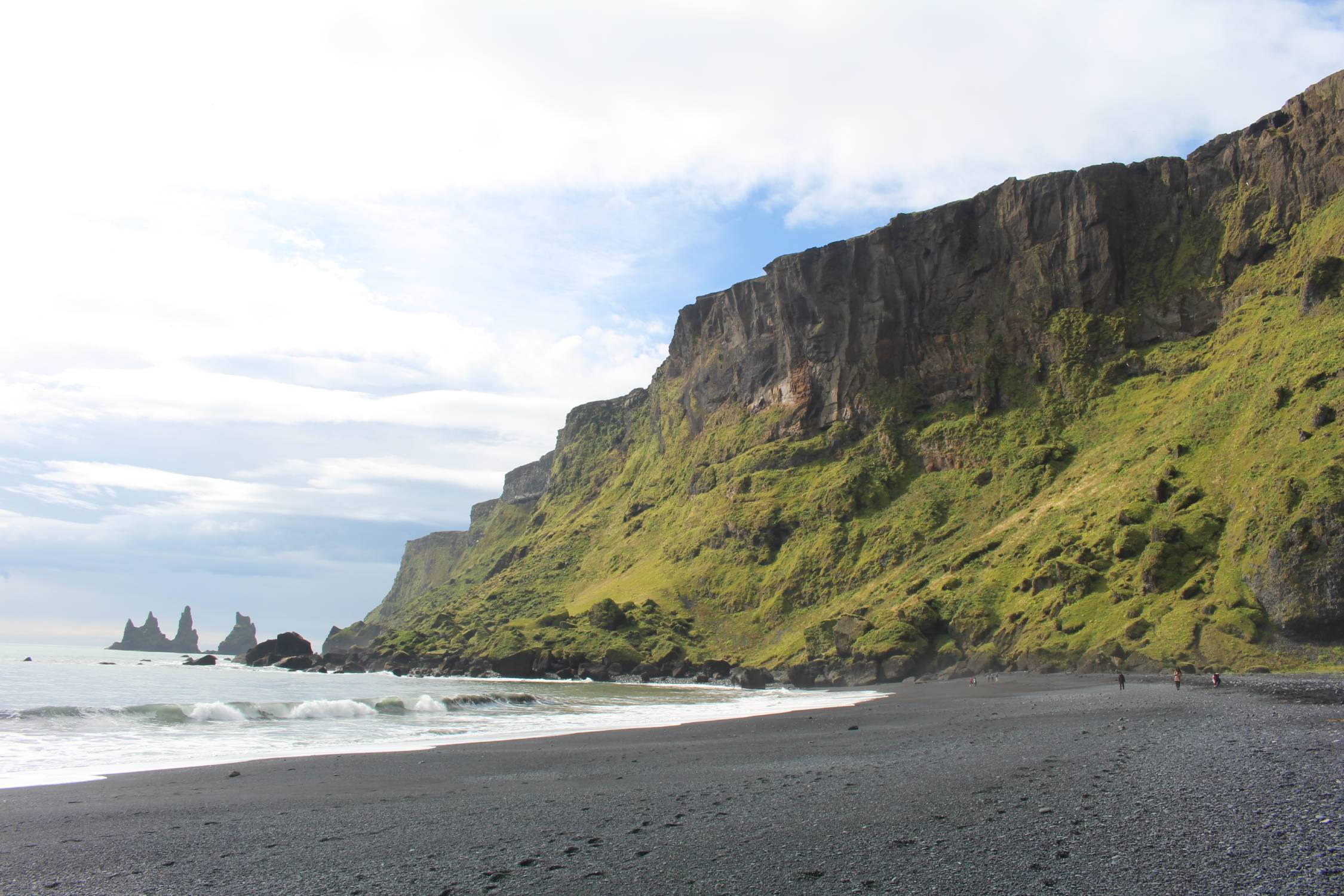 Islande, Vik, plage, falaises