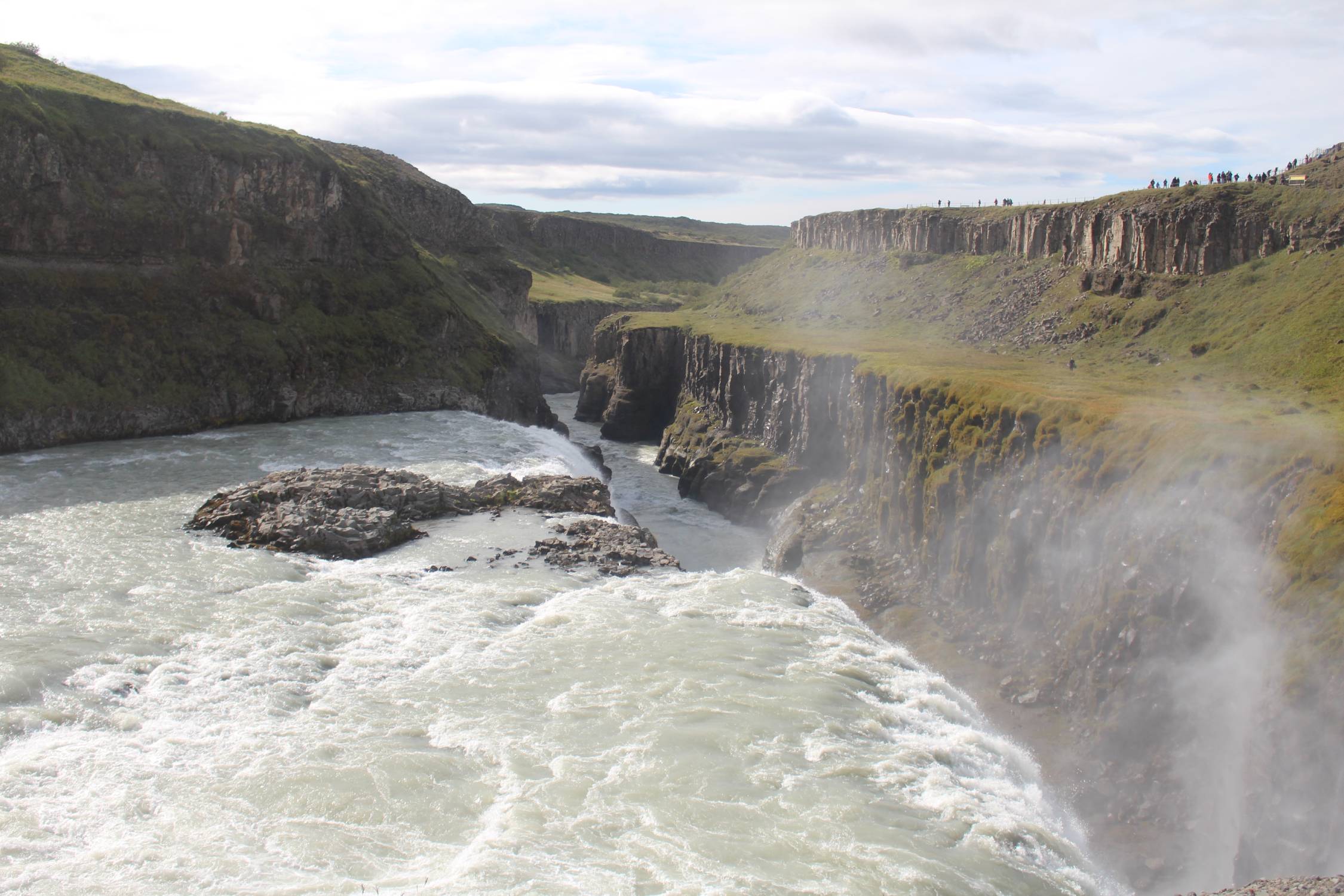 Islande, chutes de Gulfoss, panorama