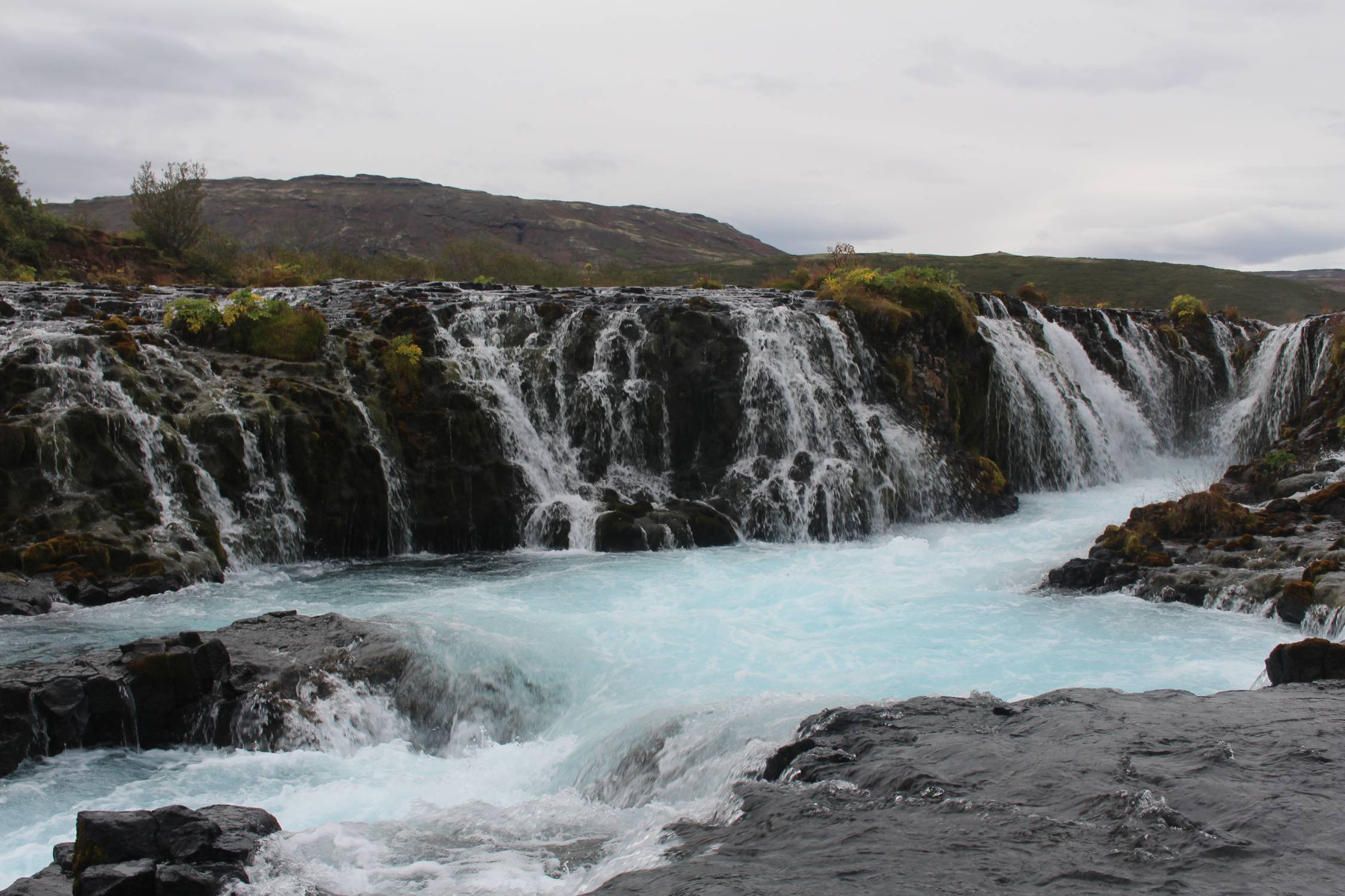 Islande, chutes de Bruarfoss, panorama