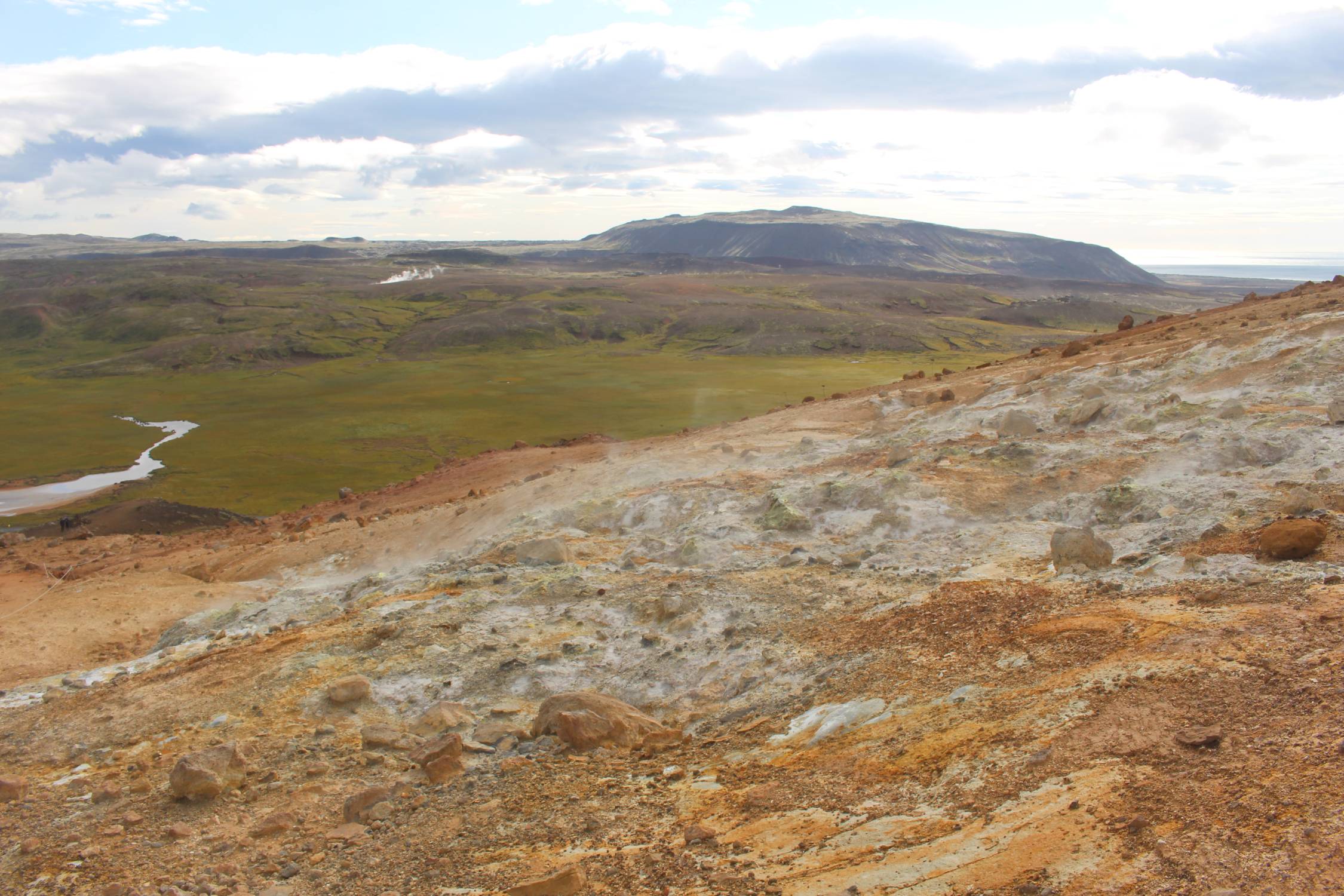 Islande, Seltún, fumerolles, paysage