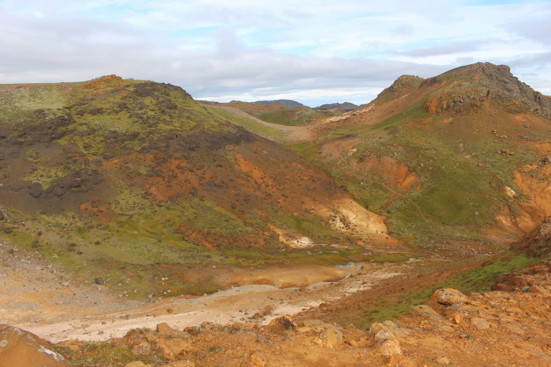 Islande, Seltún, panorama, couleurs