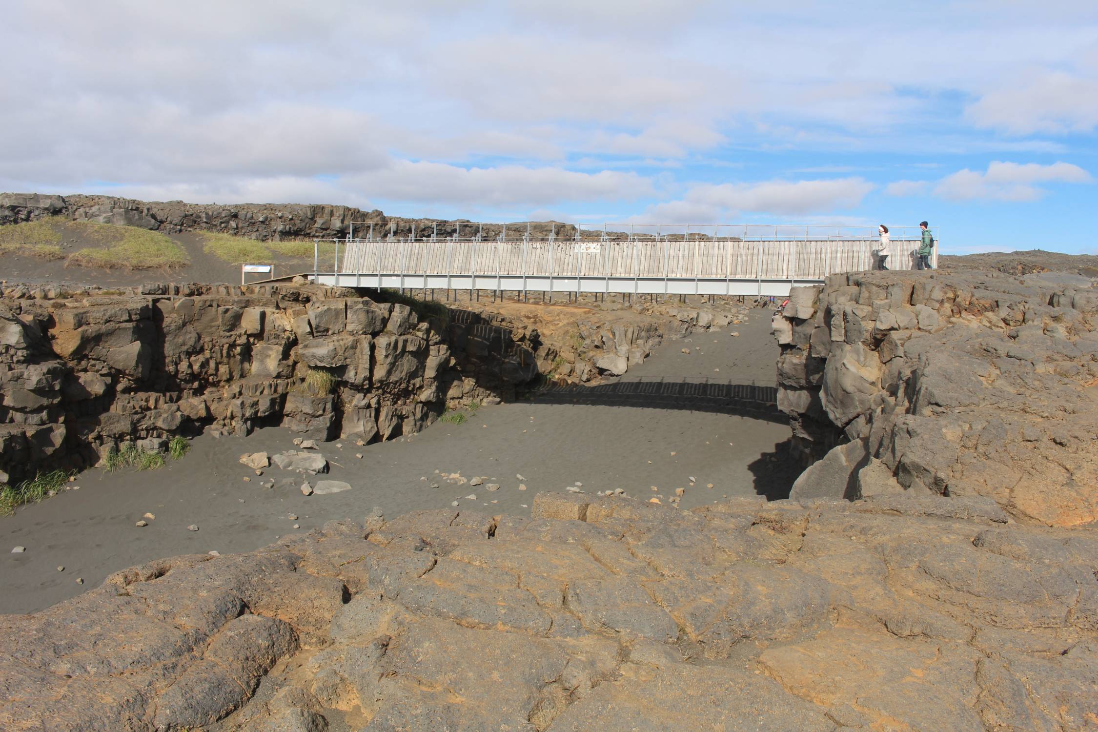 Islande, Reykjanes, deux continents, pont