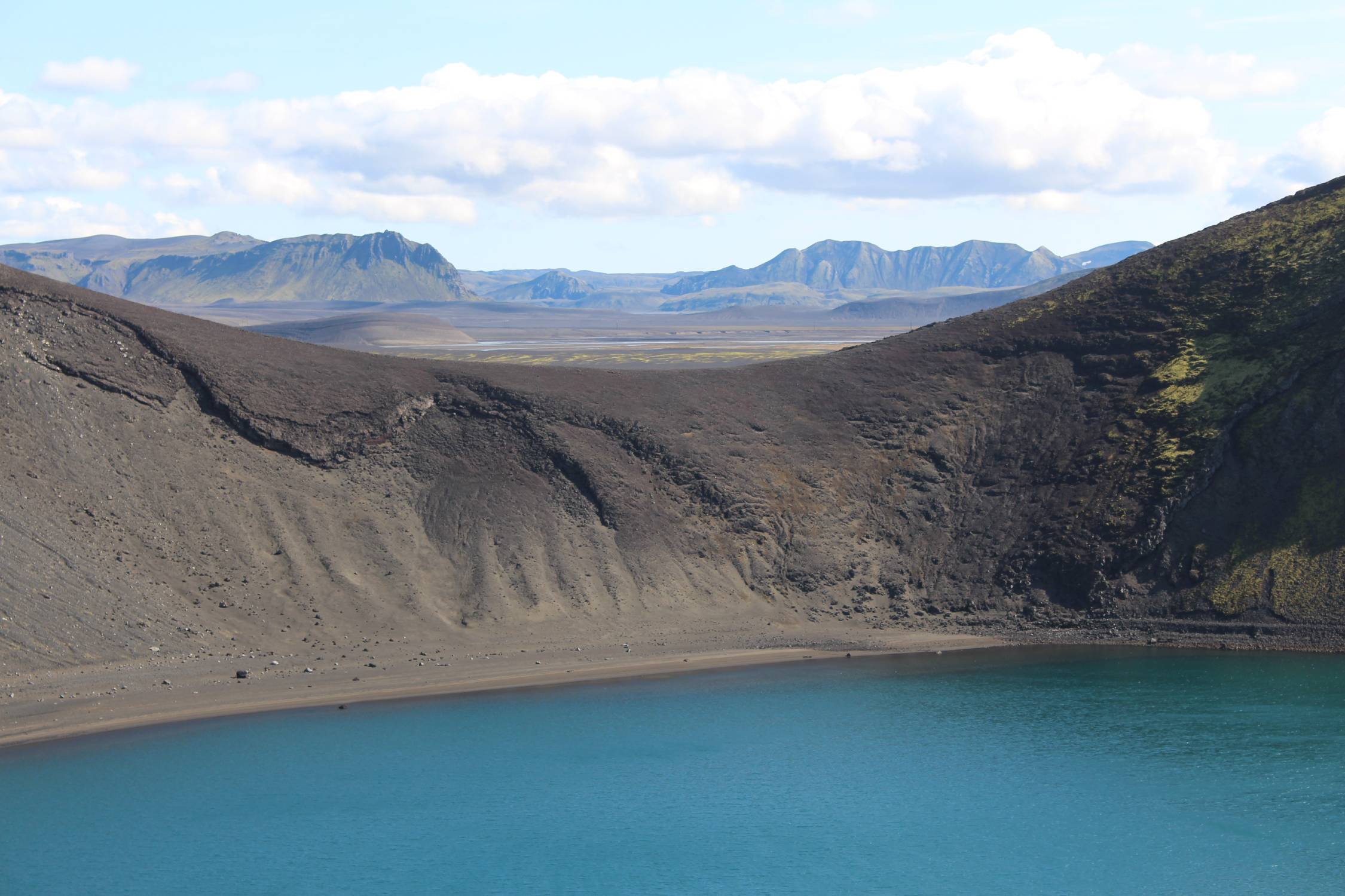 Islande, lac Hnausapollur, paysage