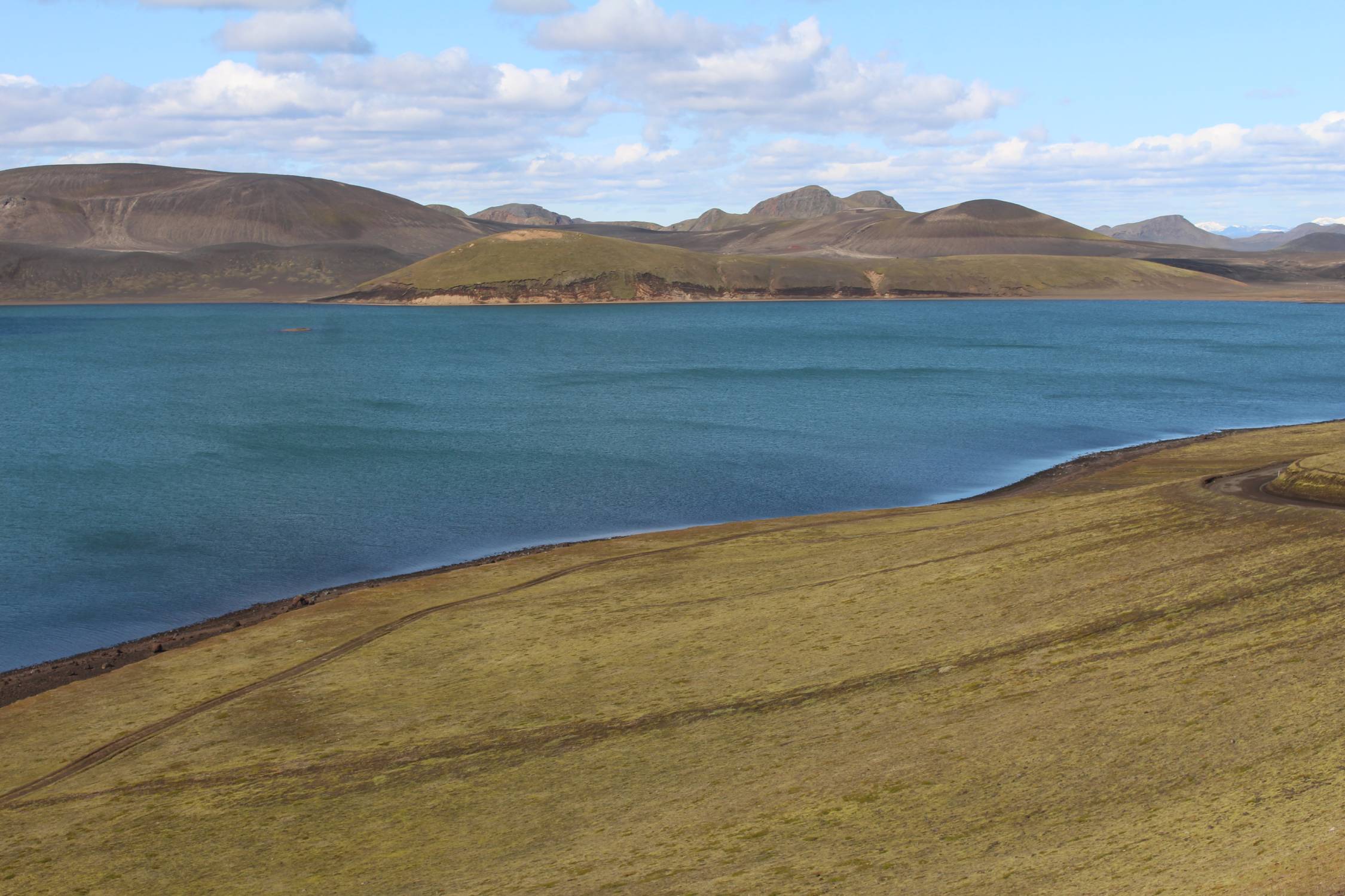 Islande, lac Frostastadavatn, paysage