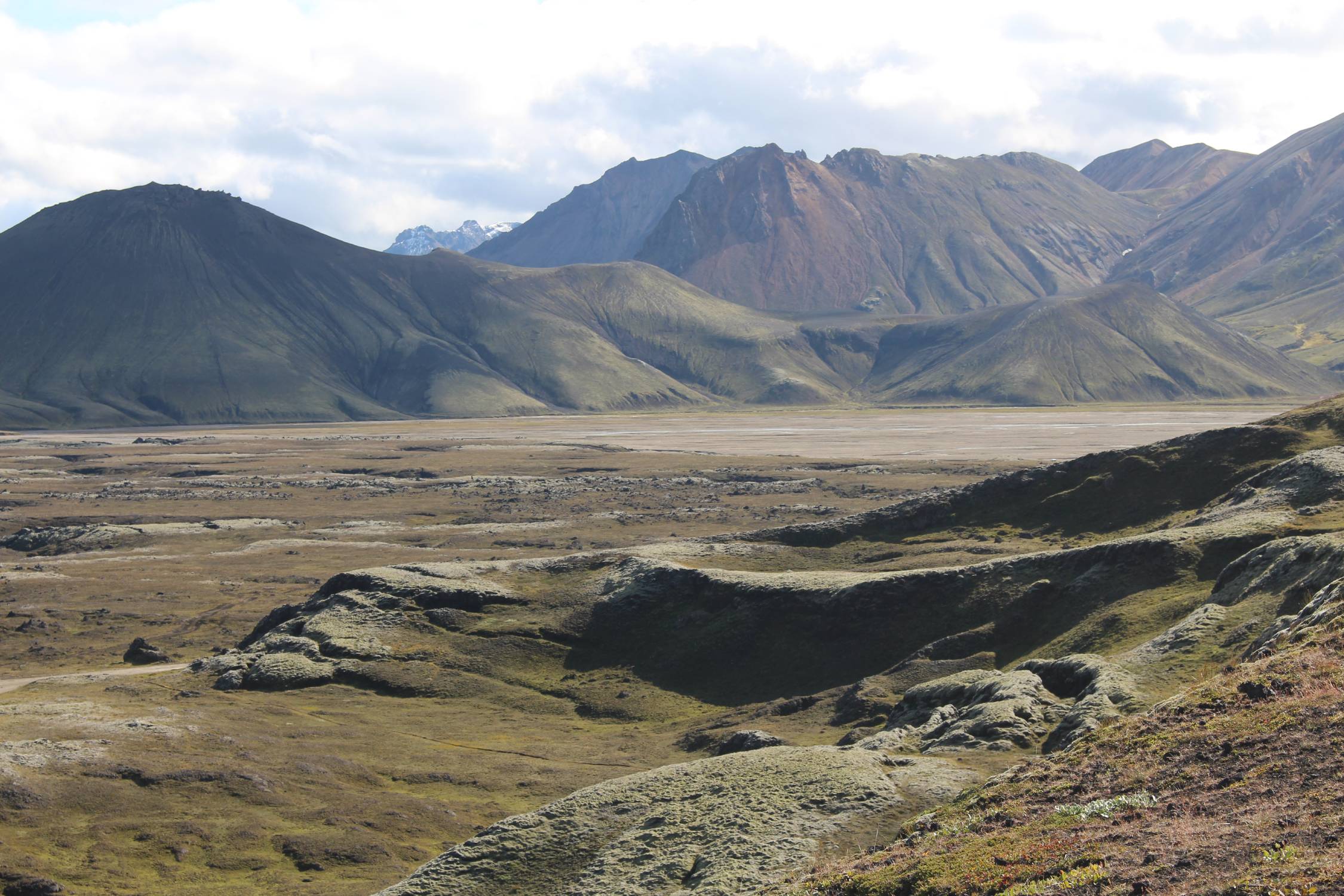 Islande, lac Frostastadavatn, panorama