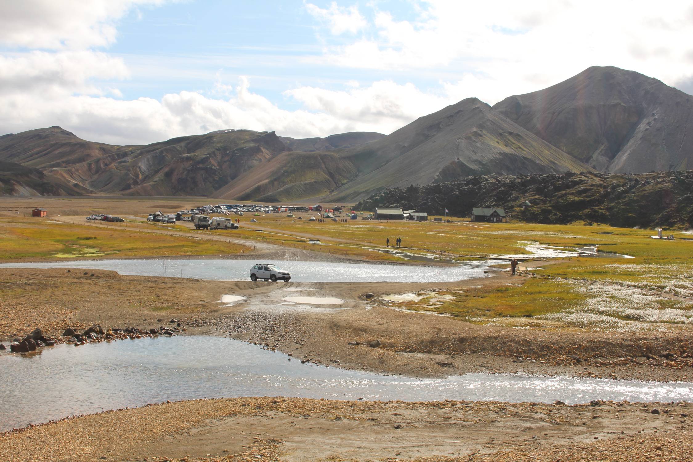 Islande, camp de Landmannalaugar