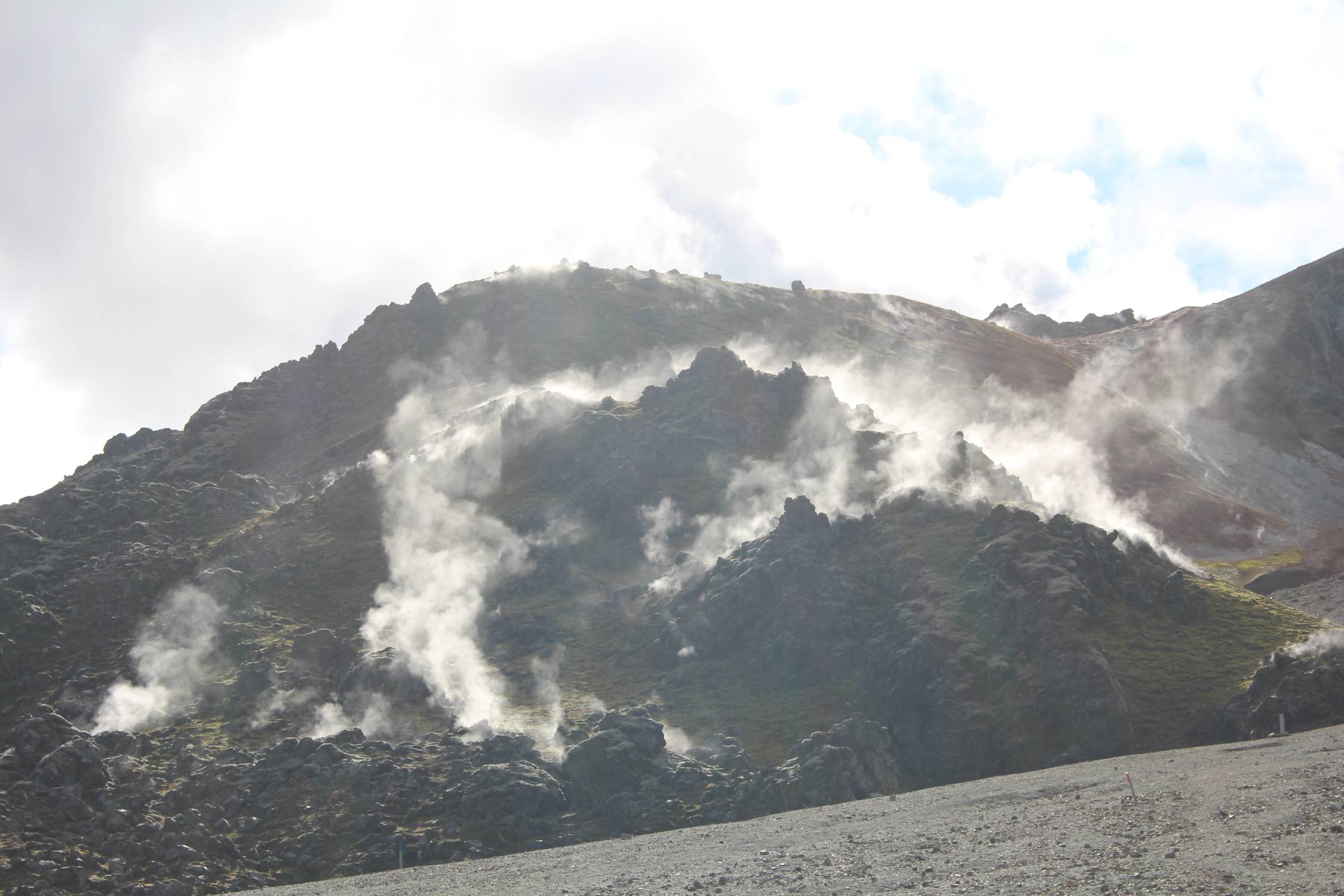 Islande, Landmannalaugar, fumerolles