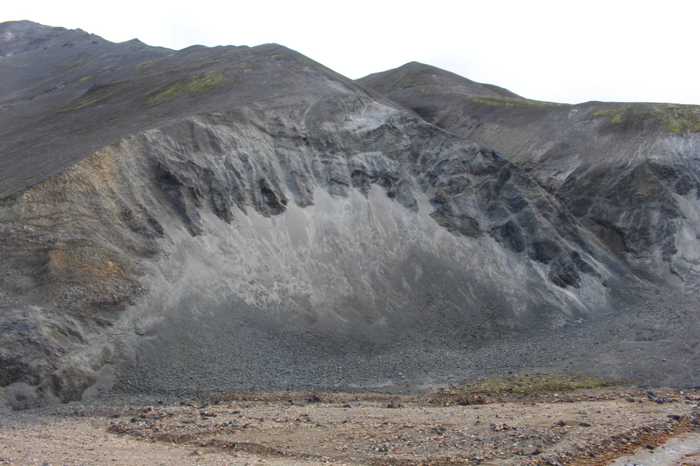 Islande, Landmannalaugar, paysage cendre