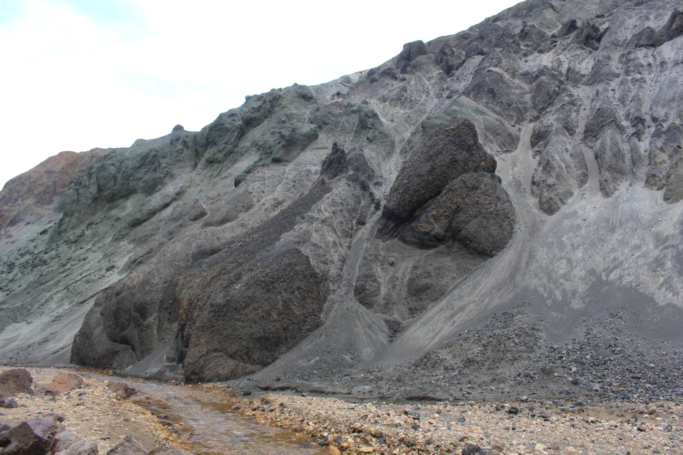 Islande, Landmannalaugar, rochers gris