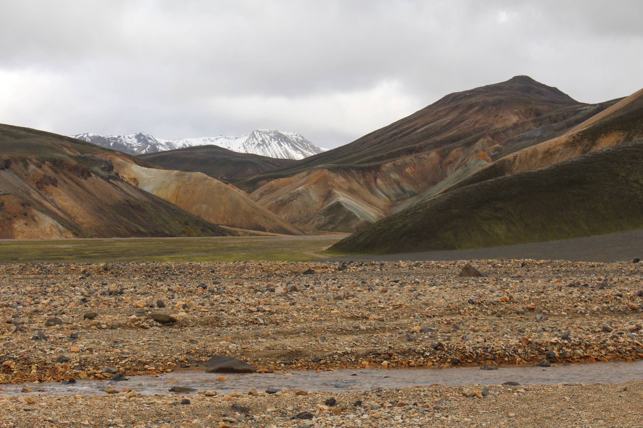 Islande, Landmannalaugar, paysage, neige