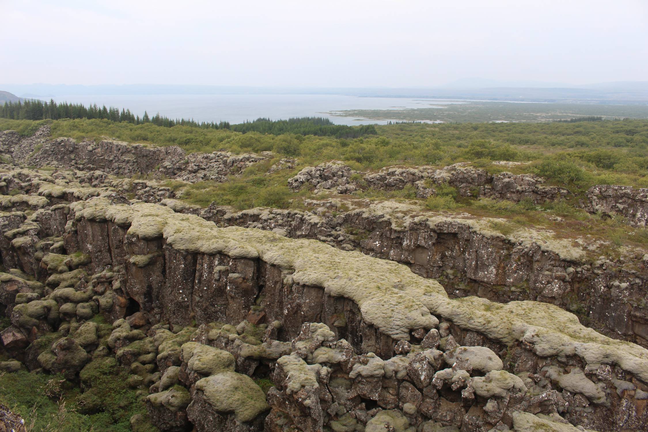 Islande, parc de Thingvellir, faille