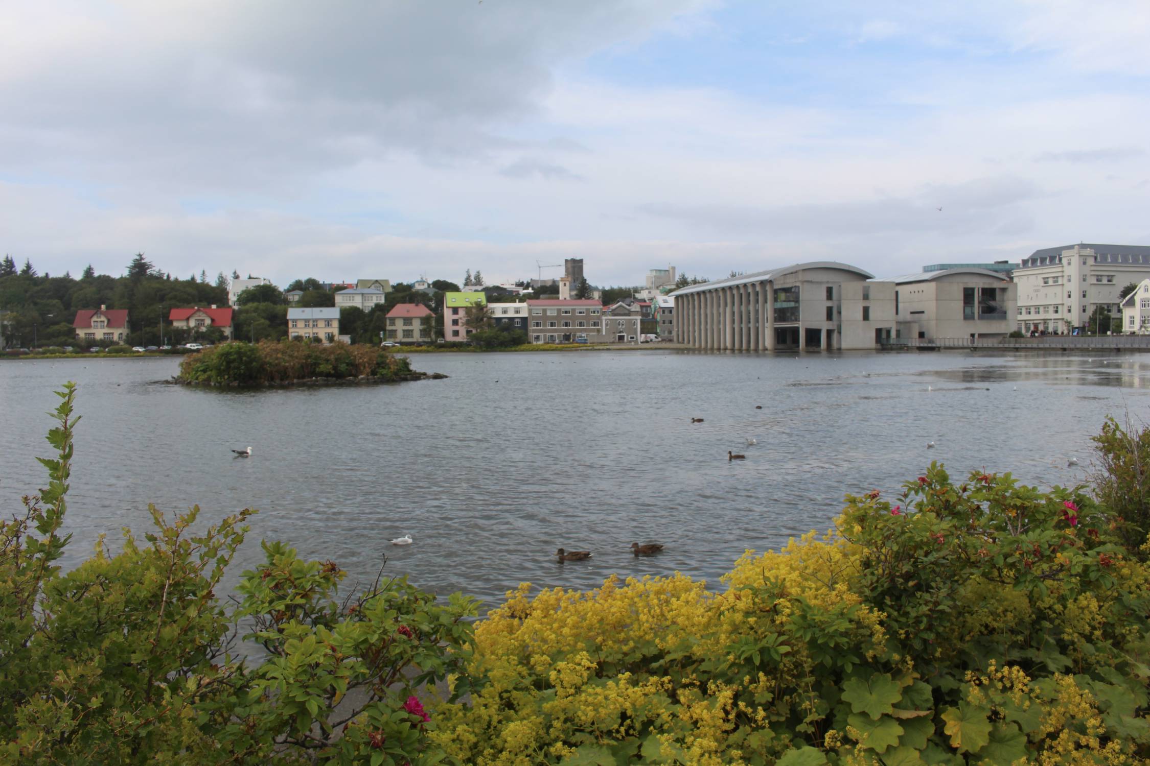 Islande, Reykjavik, lac Tjörnin