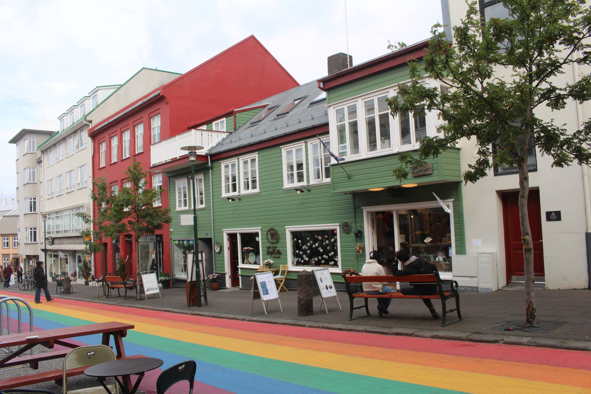 Islande, Reykjavik, rue Skolavordustigur