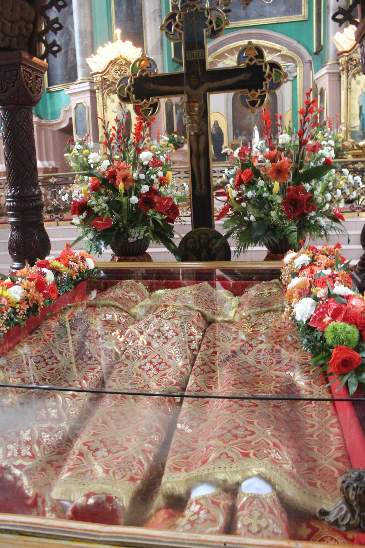 Vilnius, église orthodoxe Saint-Esprit, relique des Martyrs