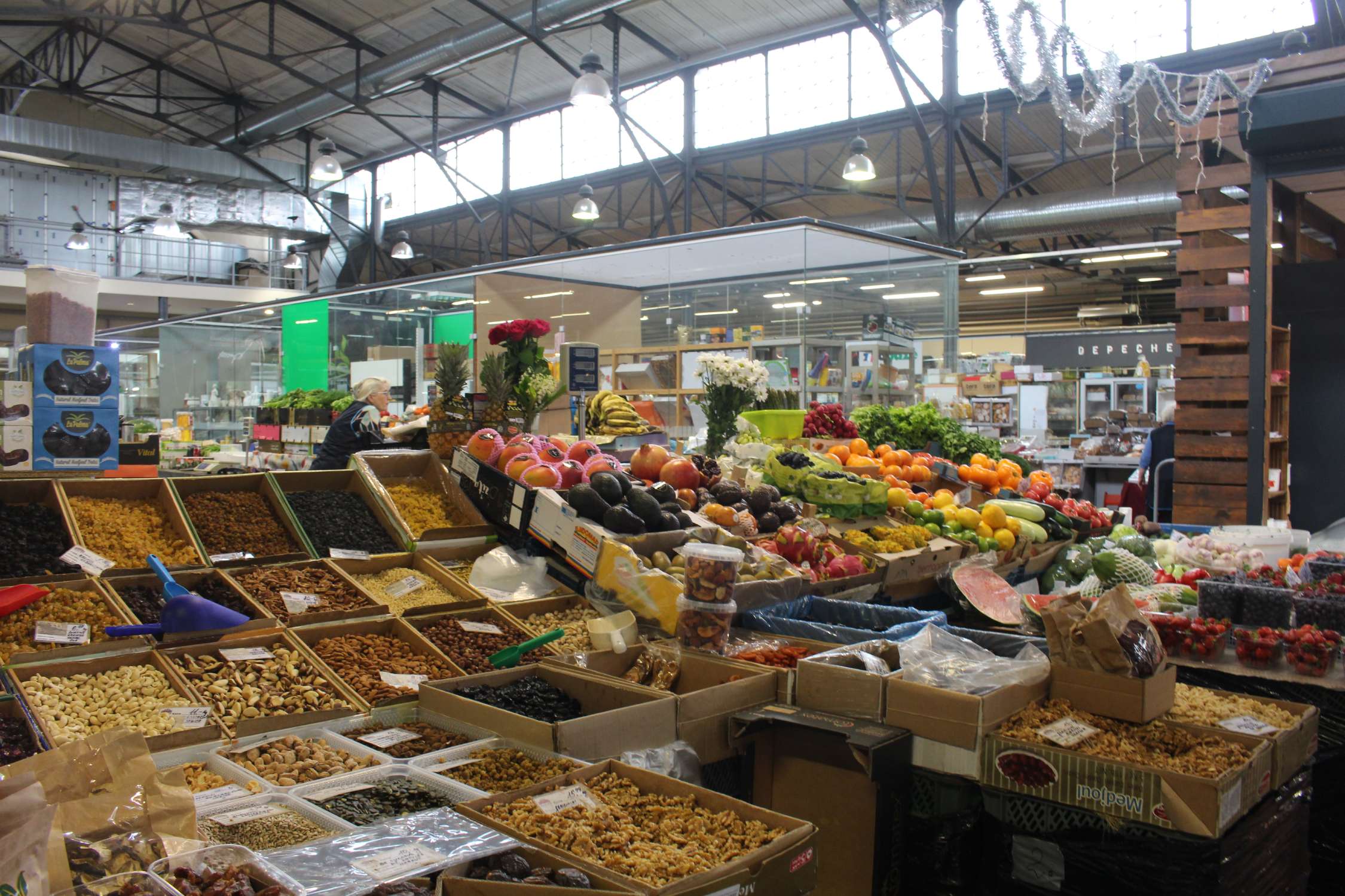 Vilnius, marché central, fruits secs