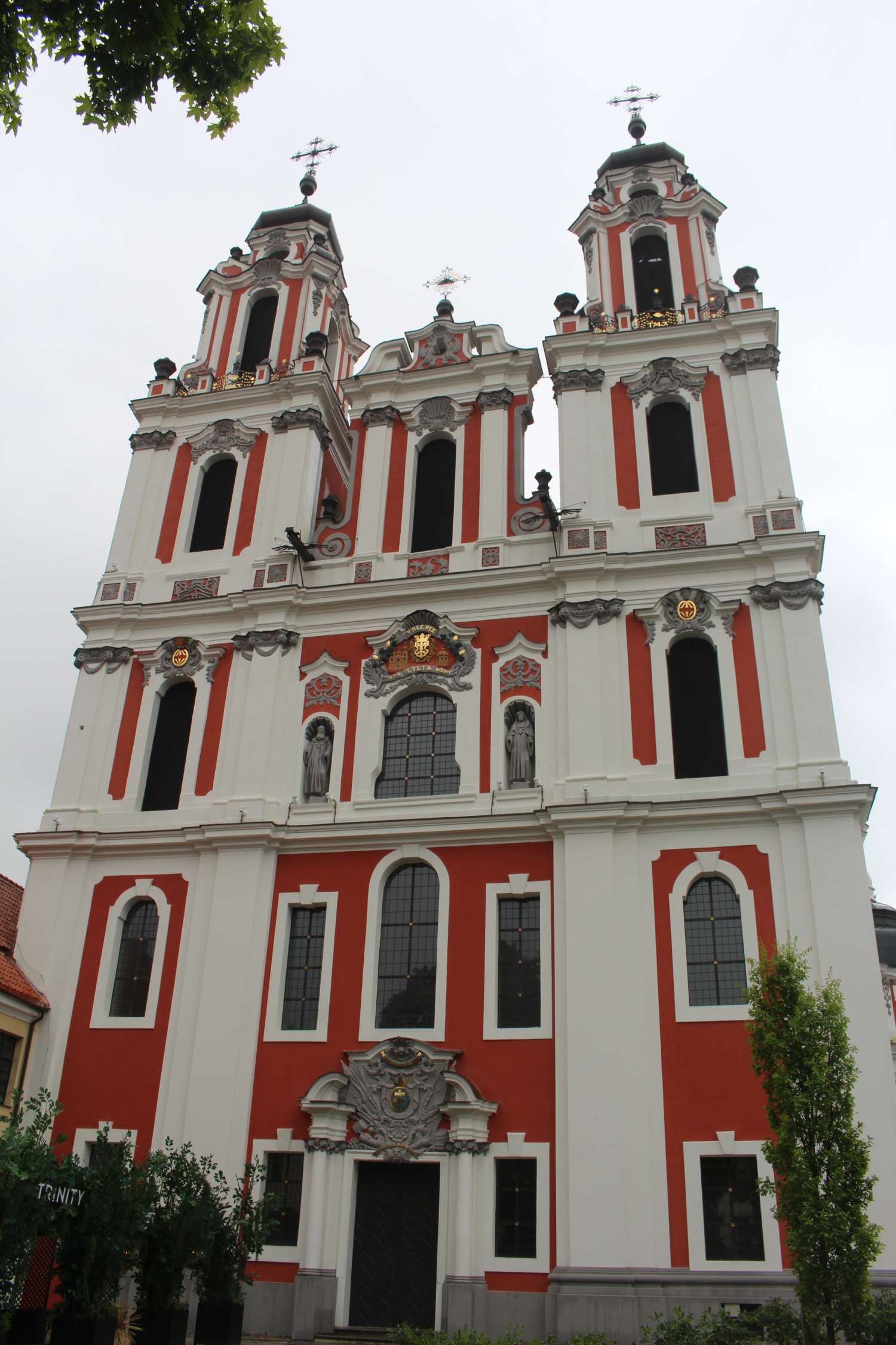 Vilnius, église Sainte-Catherine, façade