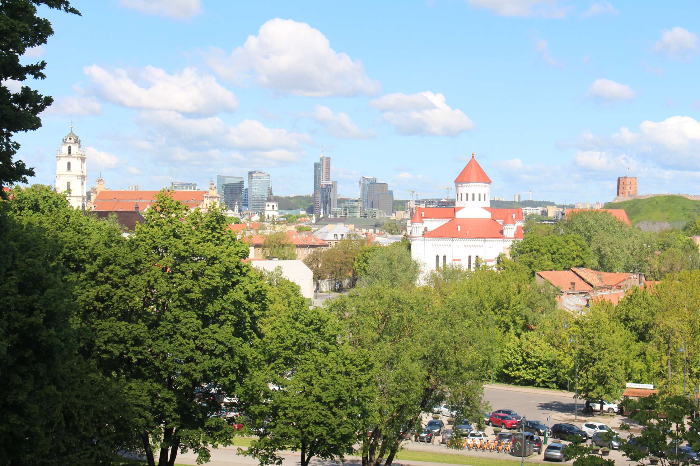 Vilnius, panorama, colline du Bastion