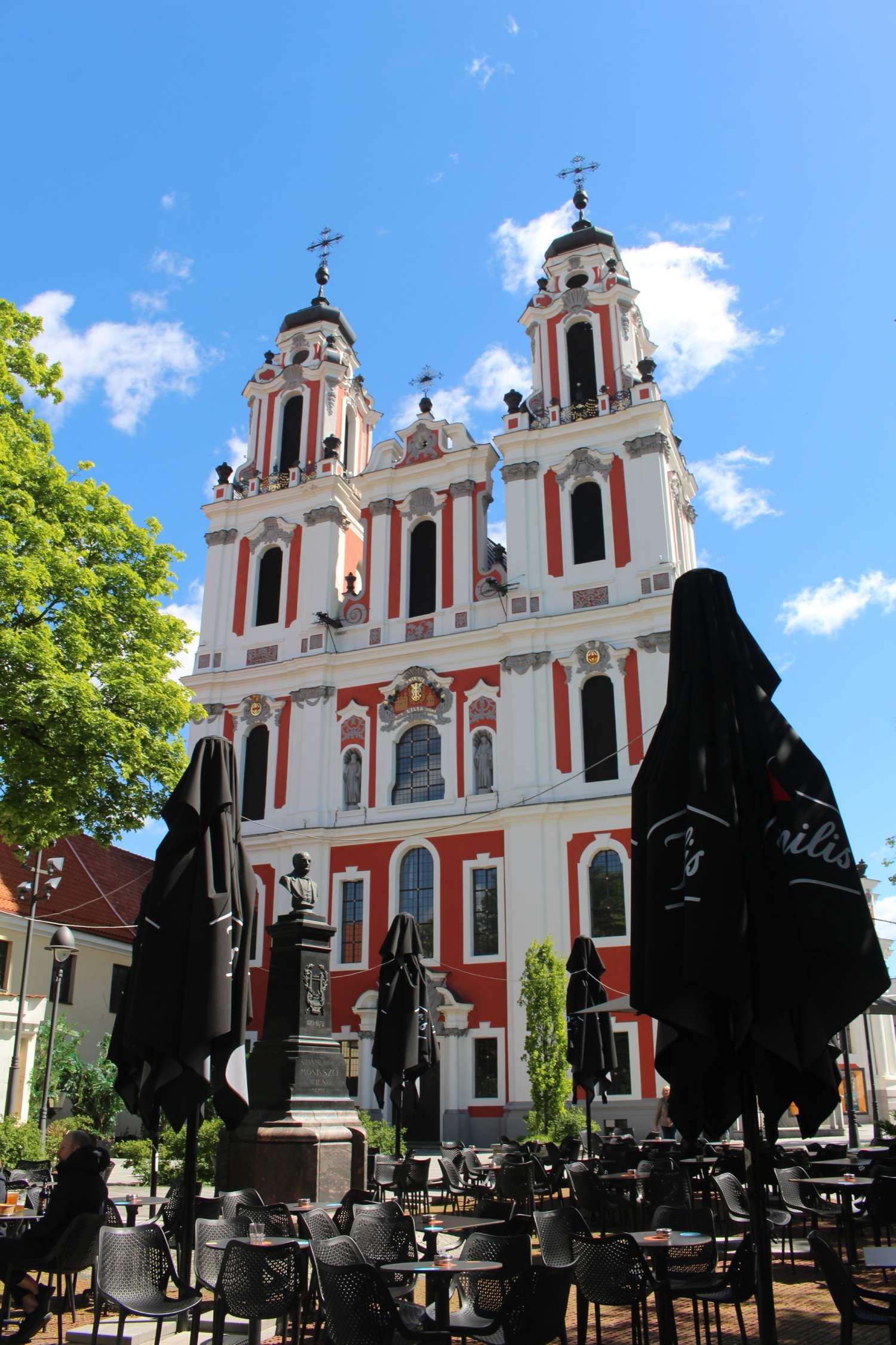 Vilnius, église Sainte-Catherine, terrasse