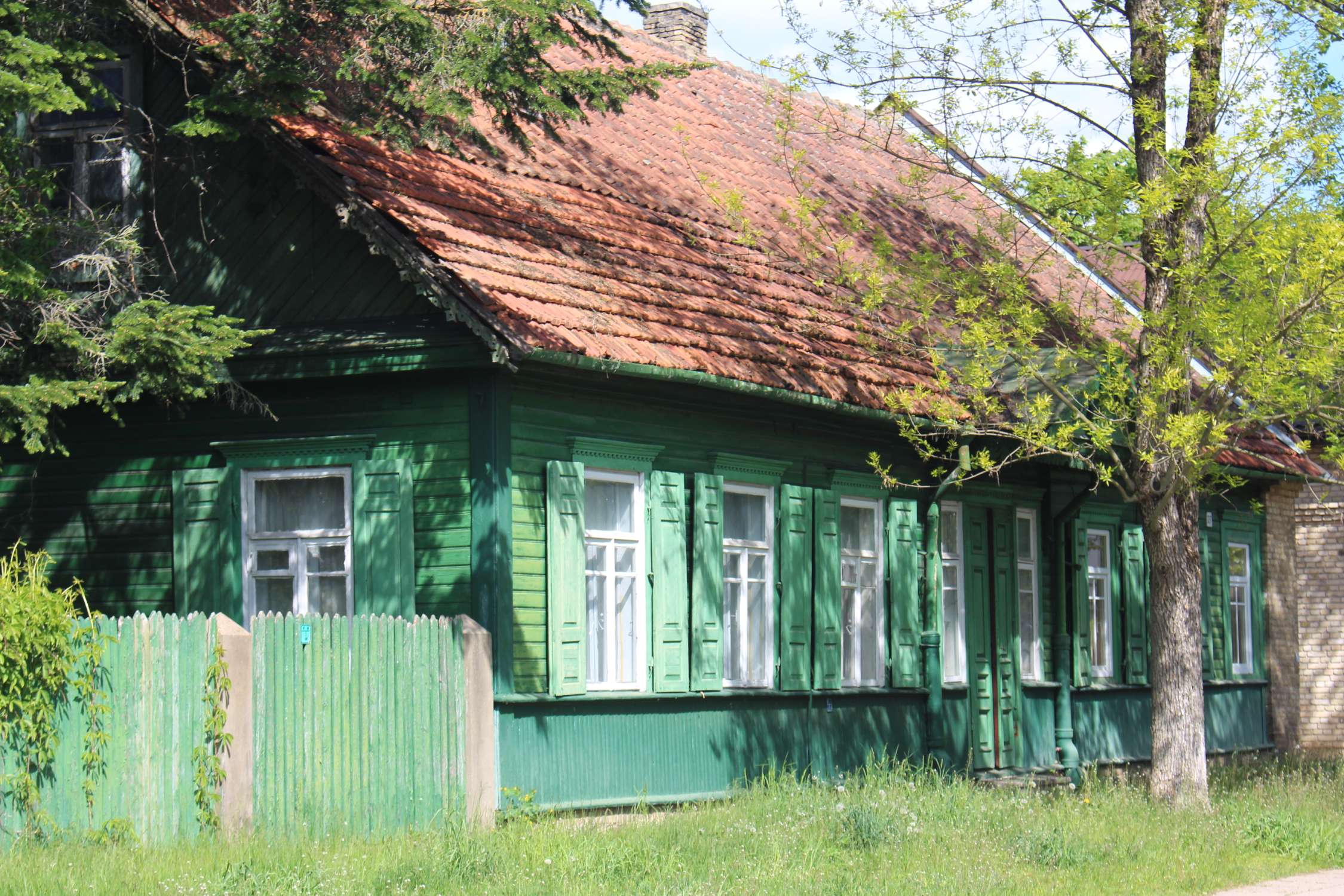 Vilnius, quartier Zverynas, maison colorée