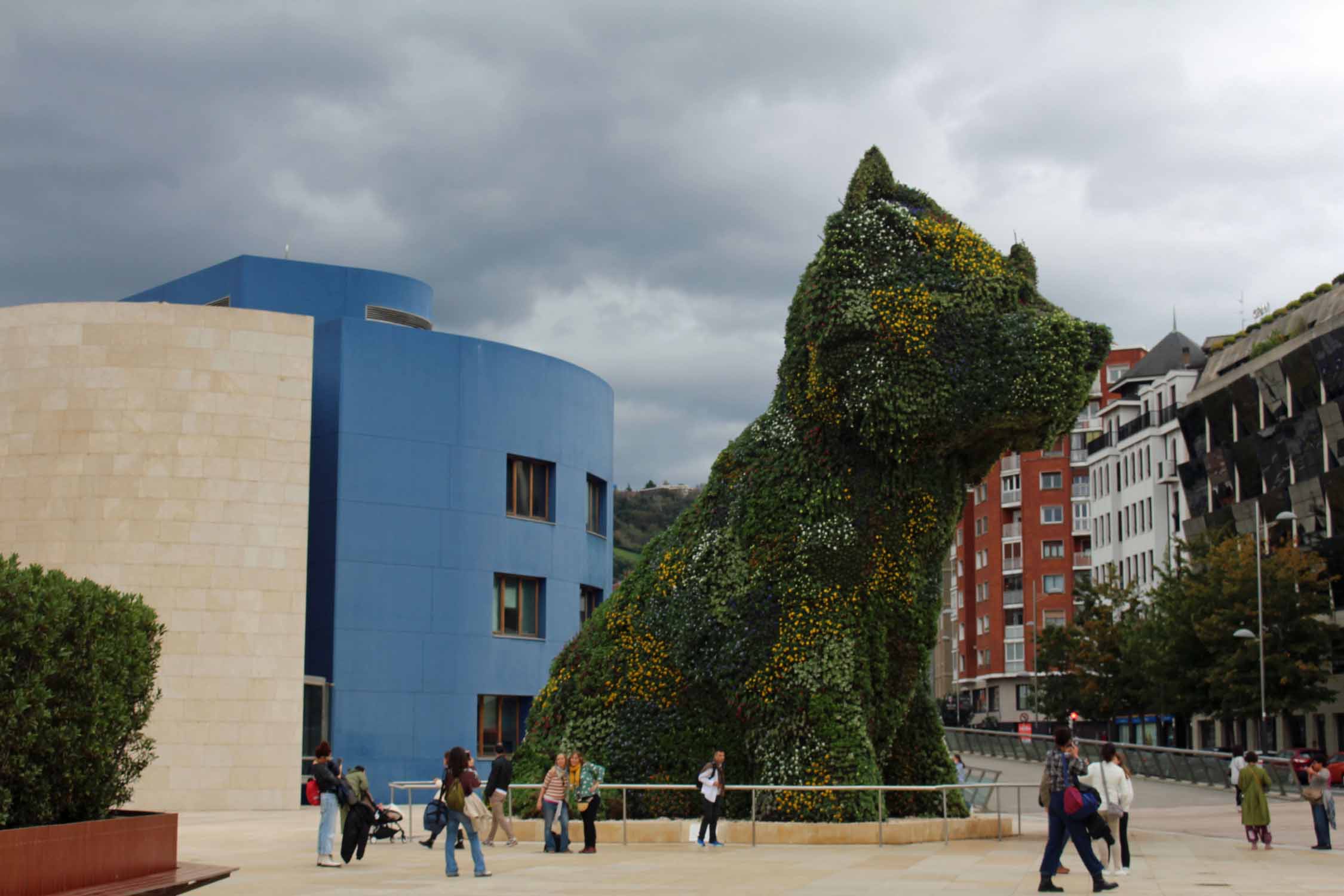 Bilbao, musée Guggenheim, chien Puppy