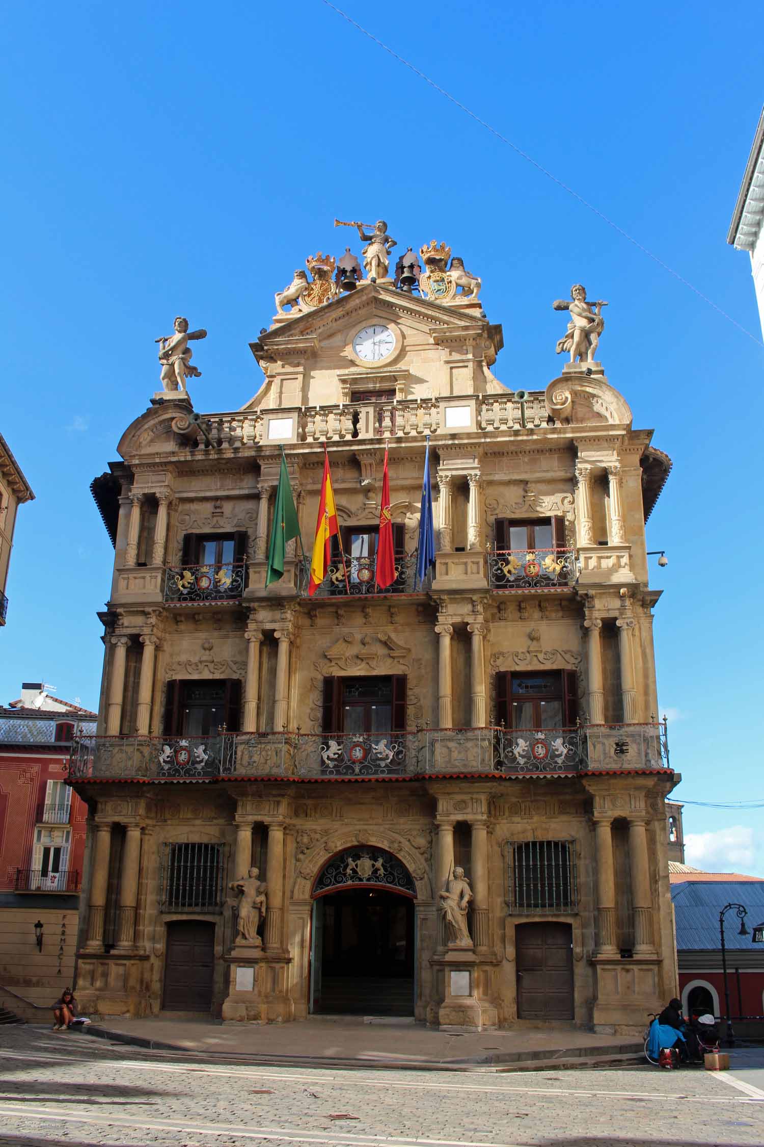 Pampelune, édifice hôtel de ville